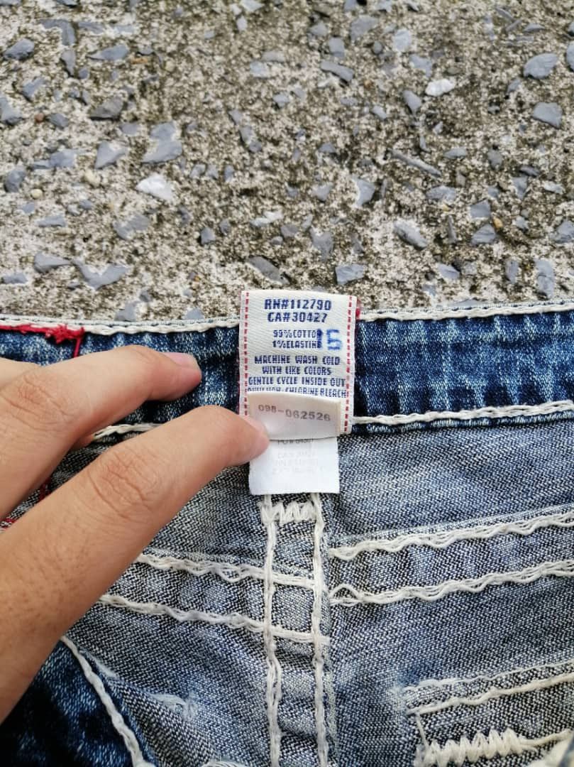 True Religion True Religion Joey Super T Low Rise Distressed Denim Jeans Size 24" / US 00 / IT 34 - 6 Thumbnail