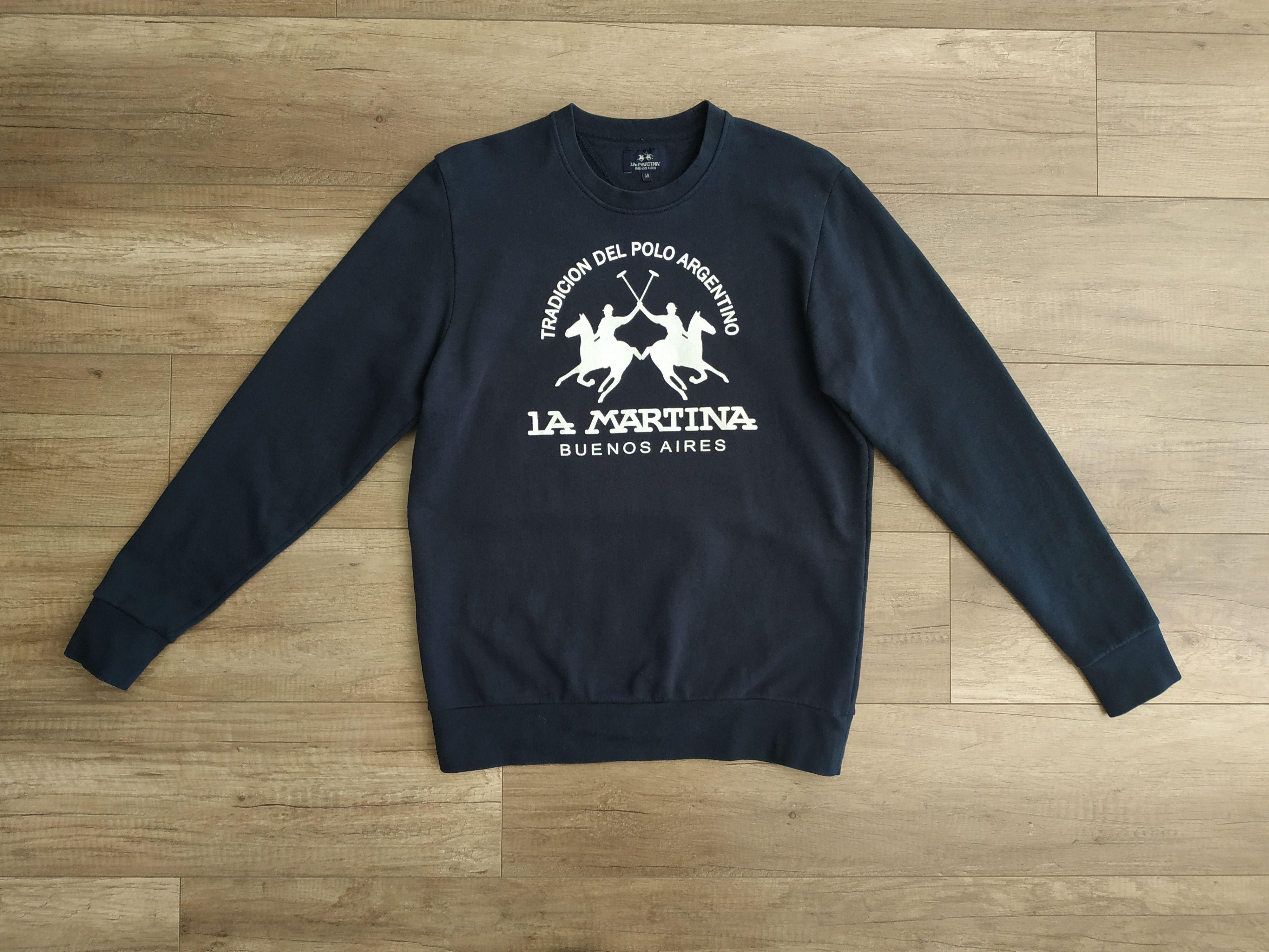 La Martina La Martina Argentina Polo Club Men's Sweatshirt, s. MEDIUM Size US M / EU 48-50 / 2 - 1 Thumbnail