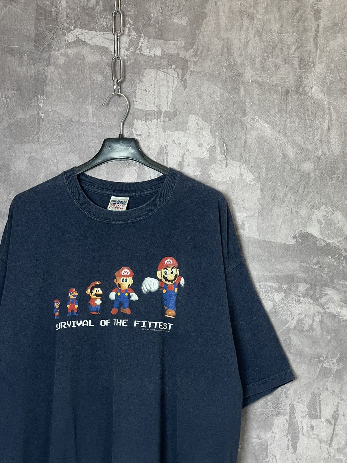 Nintendo × The Game × Vintage Vintage 00s 2007 Nintendo Super Mario Survival Fittest tee Size US L / EU 52-54 / 3 - 3 Thumbnail