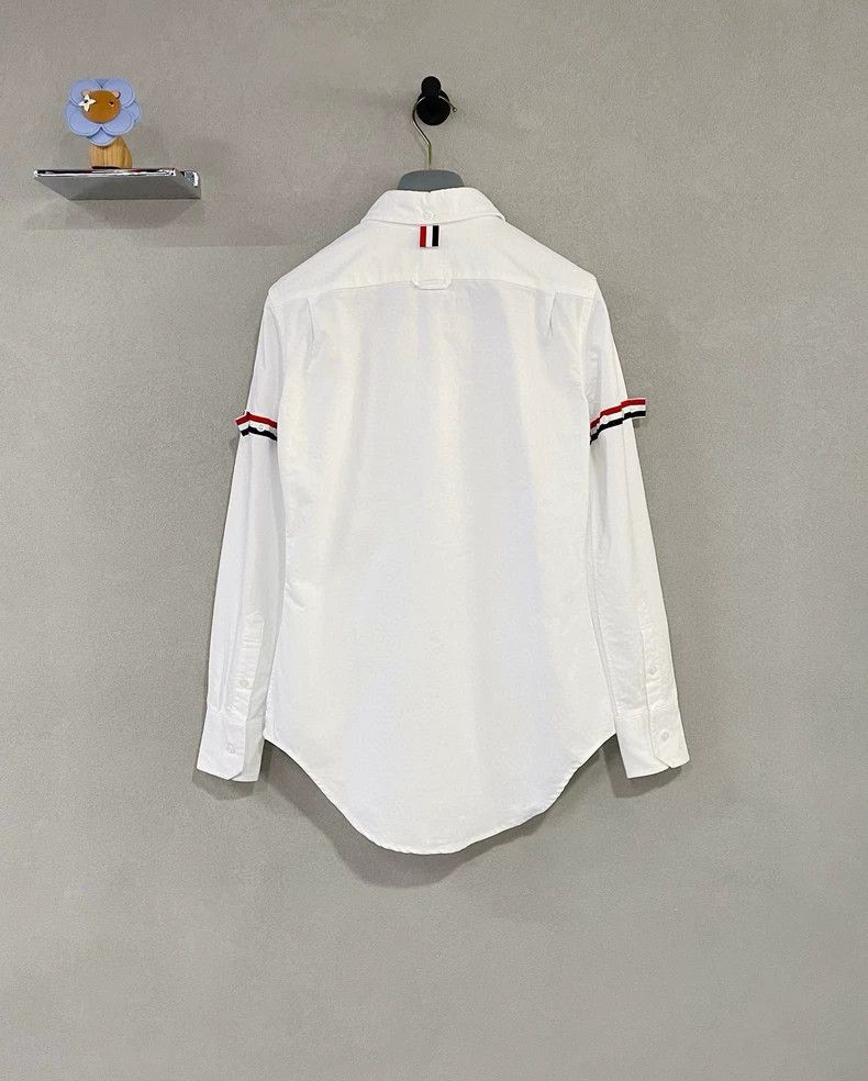 Thom Browne Thom Browne White long-sleeved shirt Size XS / US 0-2 / IT 36-38 - 3 Thumbnail