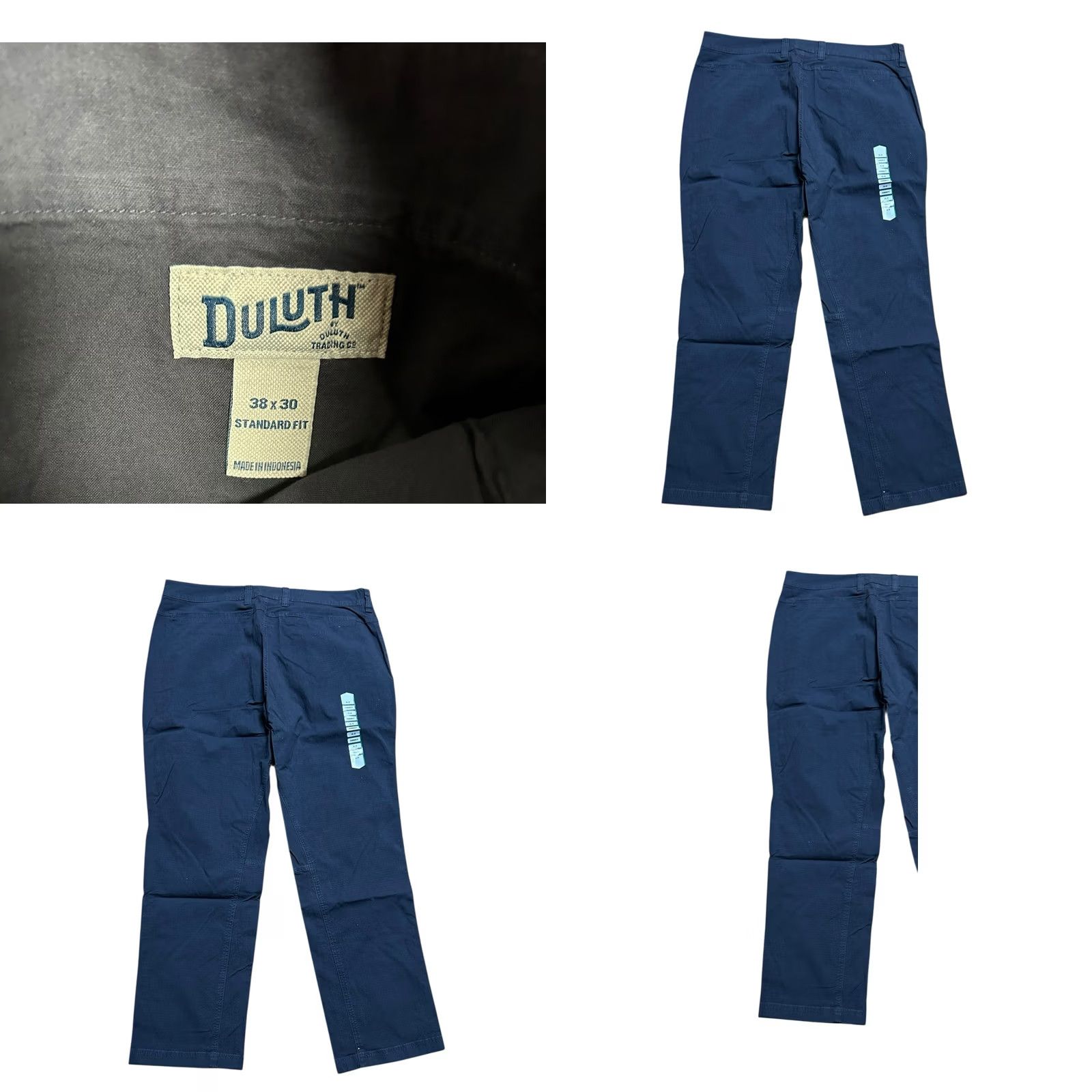 CO Duluth Trading Co Men Blue Ridge Standard Fit Pants 38x30 Blue NWT Regular Straight Workwear Casual Travel Size US 38 / EU 54 - 8 Thumbnail