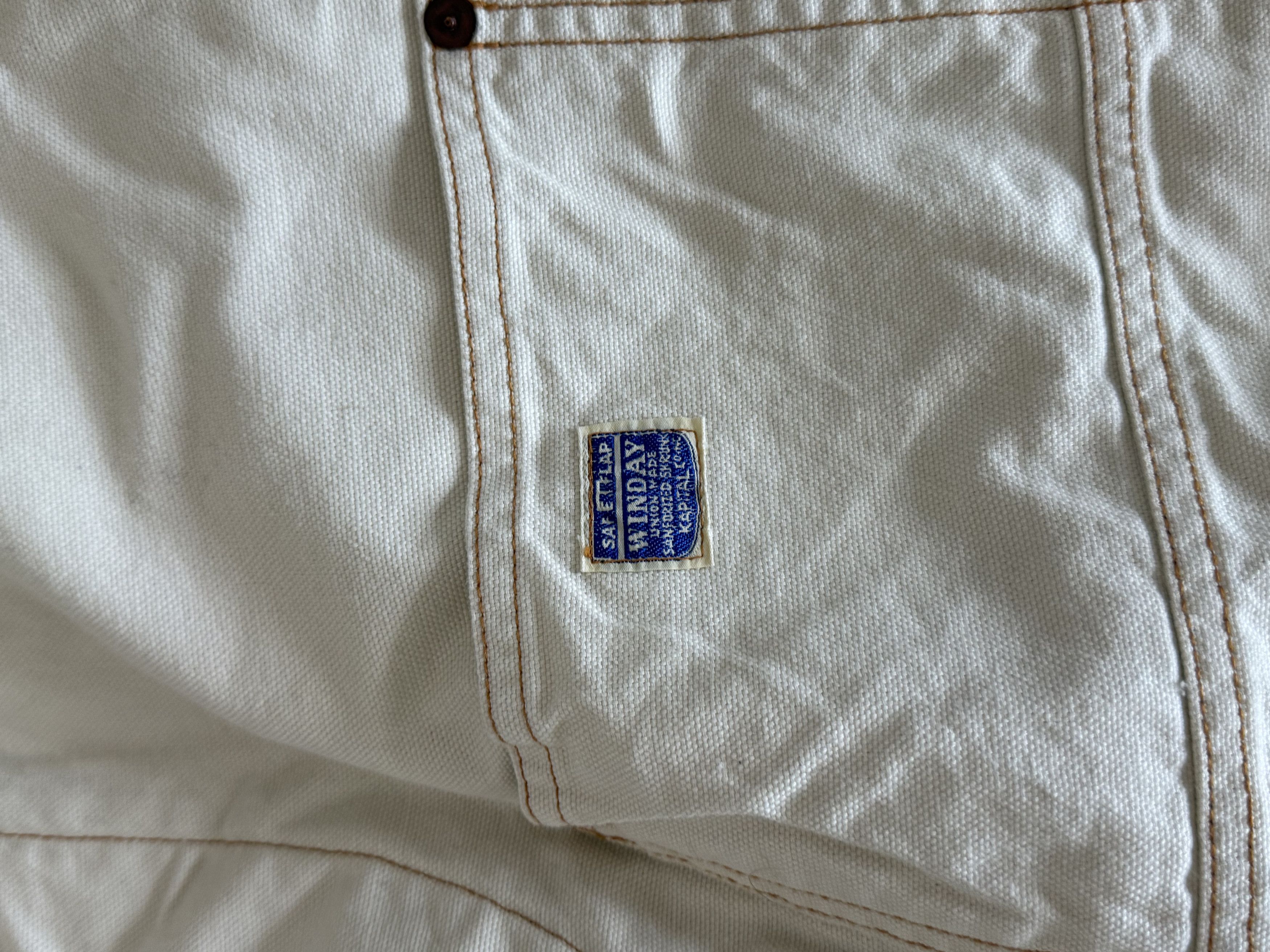 Kapital Kapital "WINDAY" Ecru Canvas Denim Painter Pant Size US 31 - 2 Thumbnail