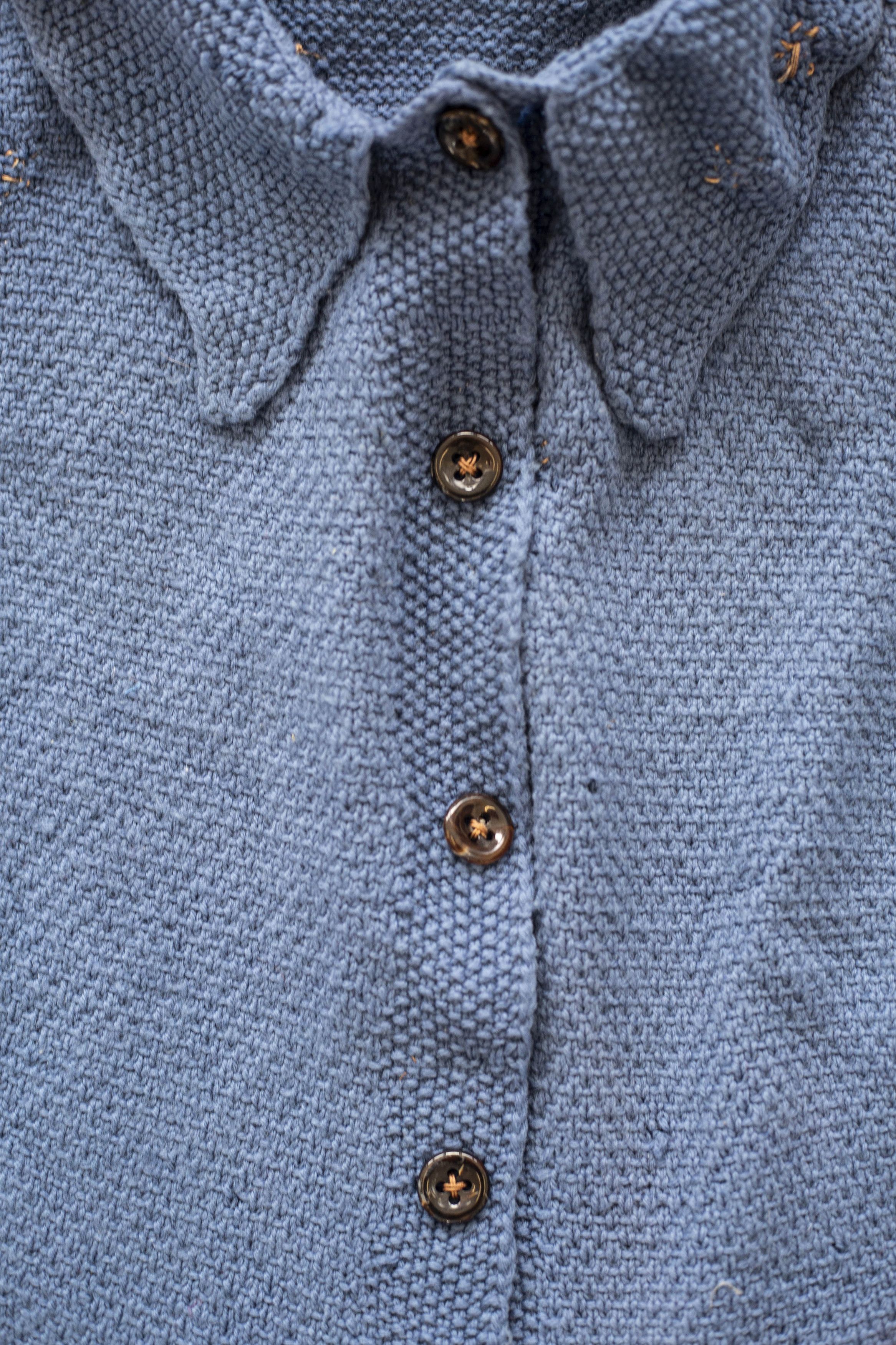 Other French peasant hand knitted sweater circa 1940 Size S / US 4 / IT 40 - 2 Thumbnail