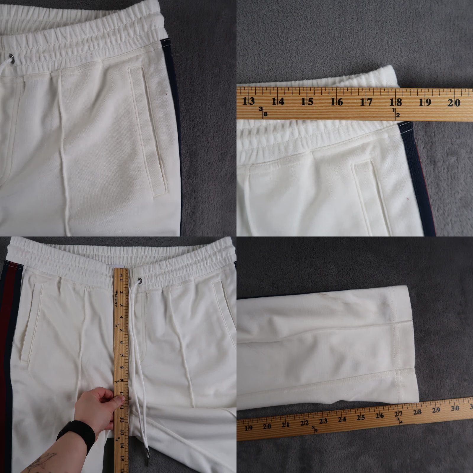 Brooks Brothers Brooks Brothers Joggers Mens L White Striped Drawstring Slim Stretch Pants Size ONE SIZE - 8 Thumbnail