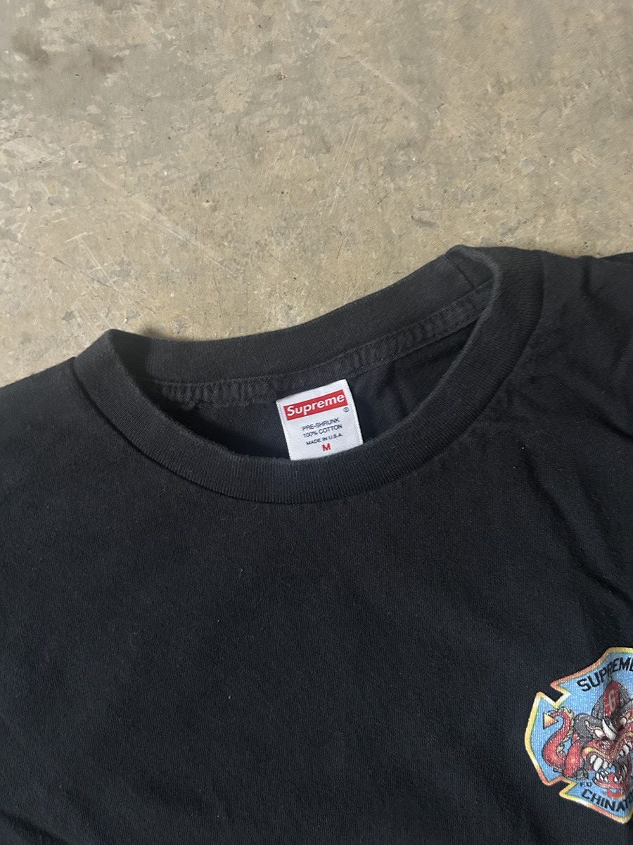 Supreme Supreme x Chinatown Fire Dept Tee Black Rare Streetweer Size US M / EU 48-50 / 2 - 4 Thumbnail