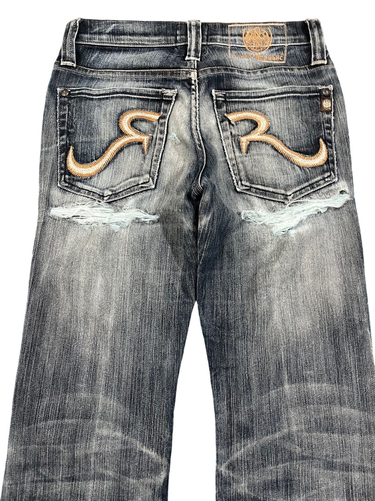 Rock & Republic Vintage Rock and Republic Flare Distressed Denim Size US 29 - 6 Thumbnail