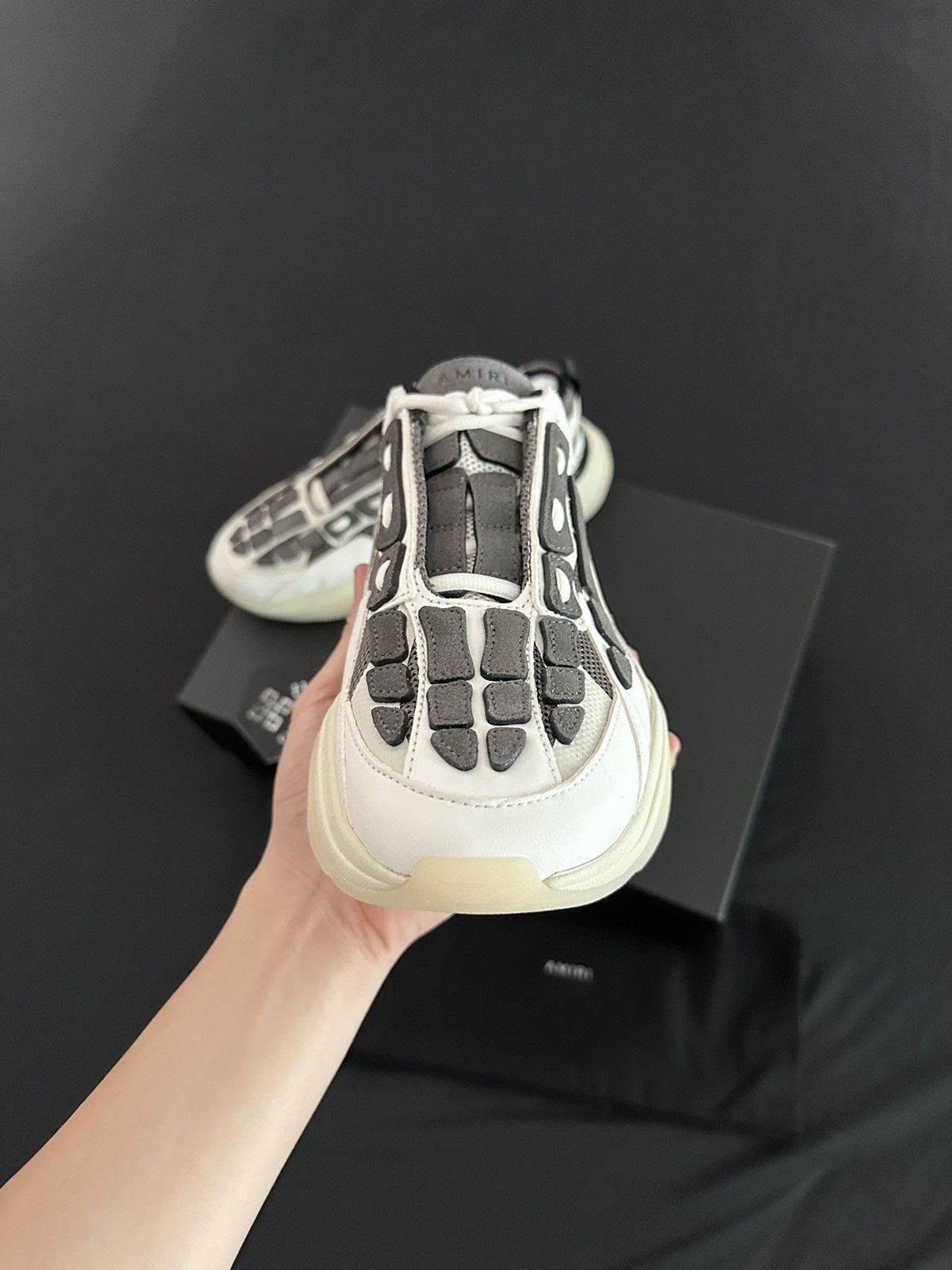 Amiri Amiri Tan Grey Bone Runner Size US 9 / EU 42 - 7 Thumbnail