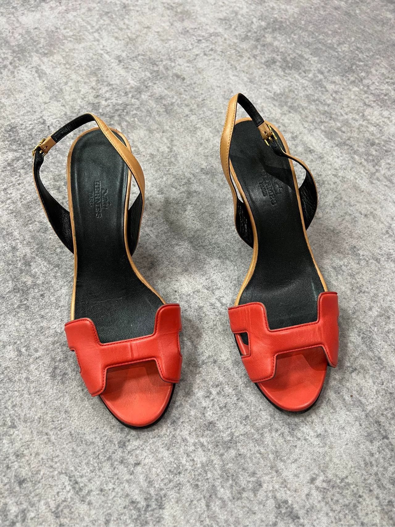 Hermes Hermes Peep-Toe High Heels Size US 5.5 / IT 35.5 - 1 Thumbnail