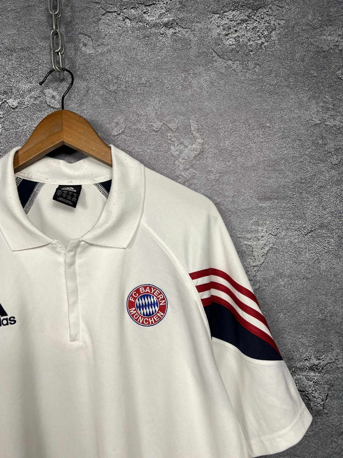 Adidas Vintage Adidas 2003/04 Bayer Training Jersey Polo Size US XL / EU 56 / 4 - 3 Thumbnail