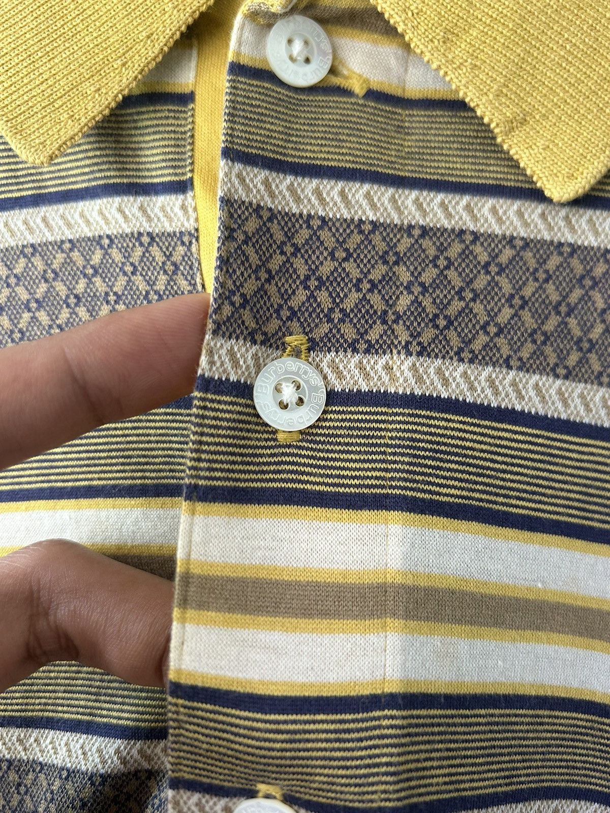 Burberry 1990s Burberrys Pocket Stripes Shirt Size US L / EU 52-54 / 3 - 6 Thumbnail