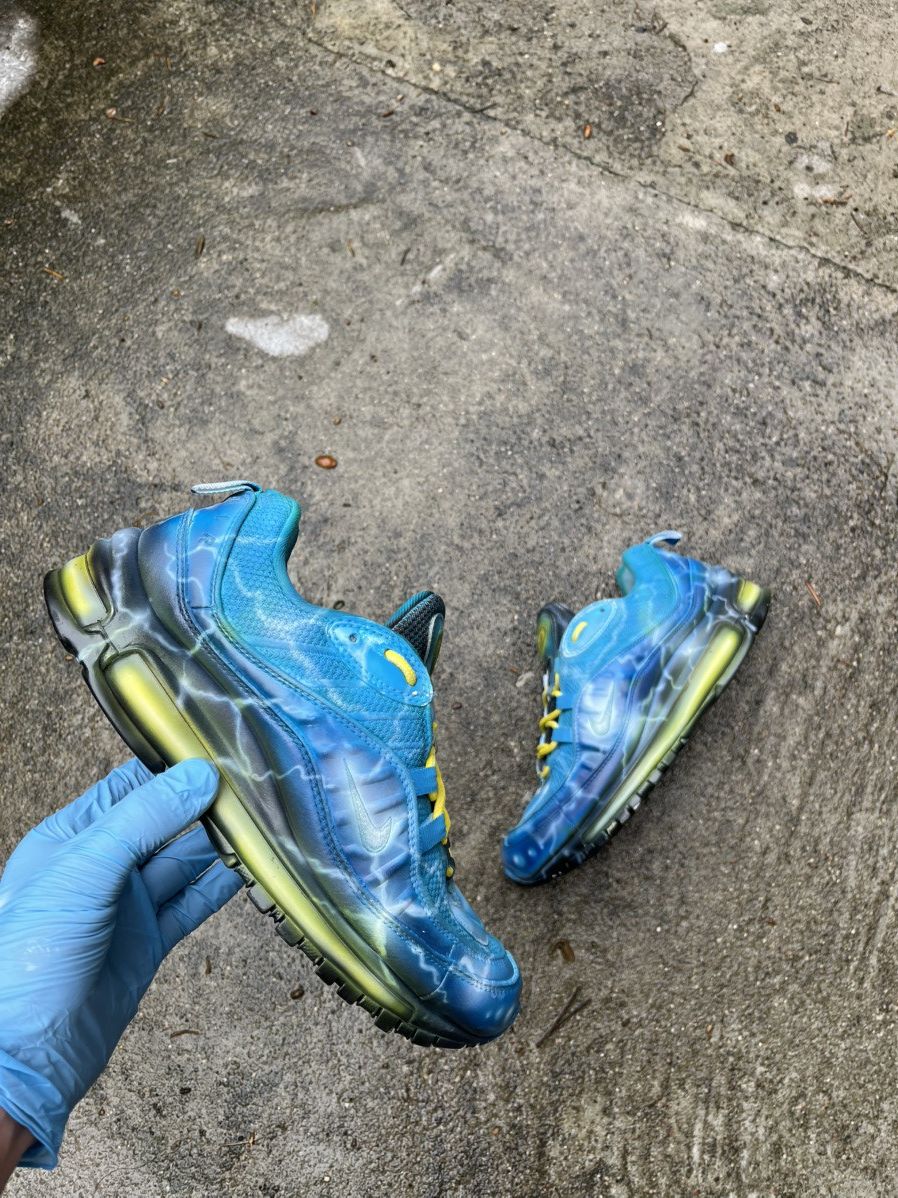 Nike × Vintage Vintage Nike Air Max 98 Custom Lightning Size US 8 / EU 41 - 8 Thumbnail