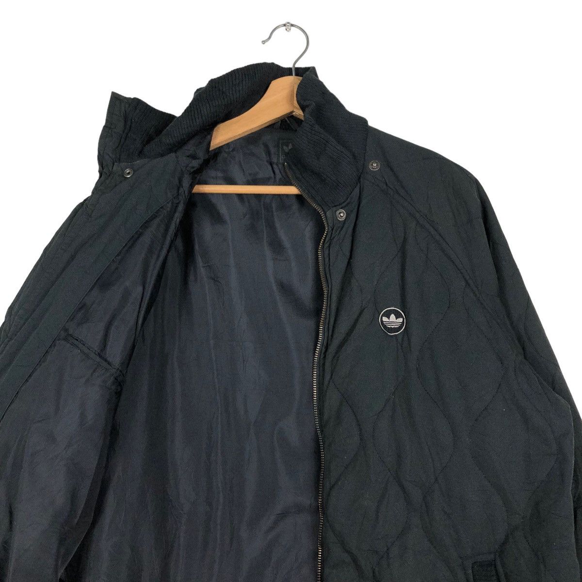 Adidas 🔥Vintage Zipper Biker Jacket Adidas Quilted Design Size US M / EU 48-50 / 2 - 12 Thumbnail