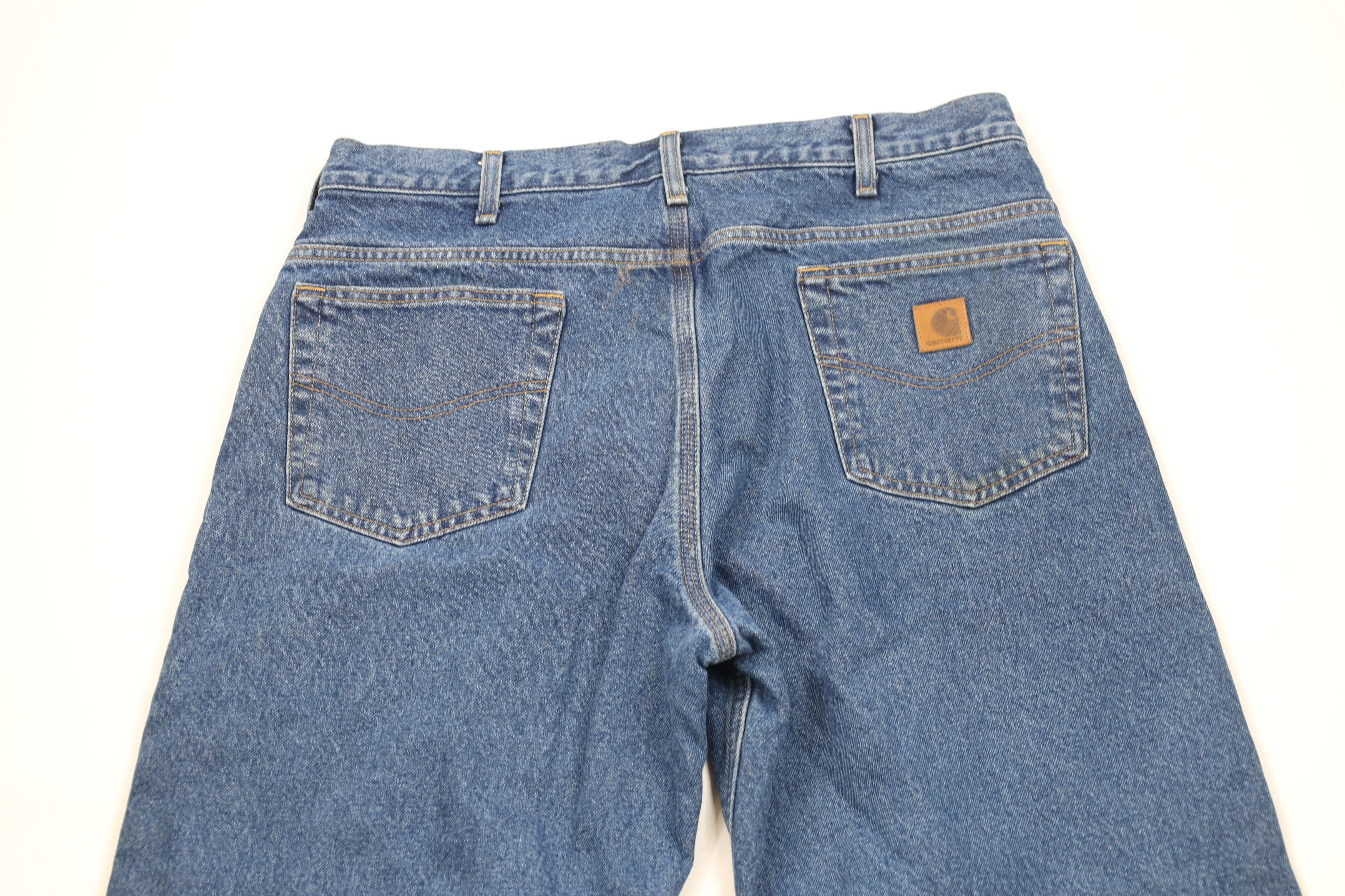 Carhartt × Vintage Vintage Y2K Carhartt Flannel Lined Relaxed Wide Leg Jeans Size US 36 / EU 52 - 12 Thumbnail