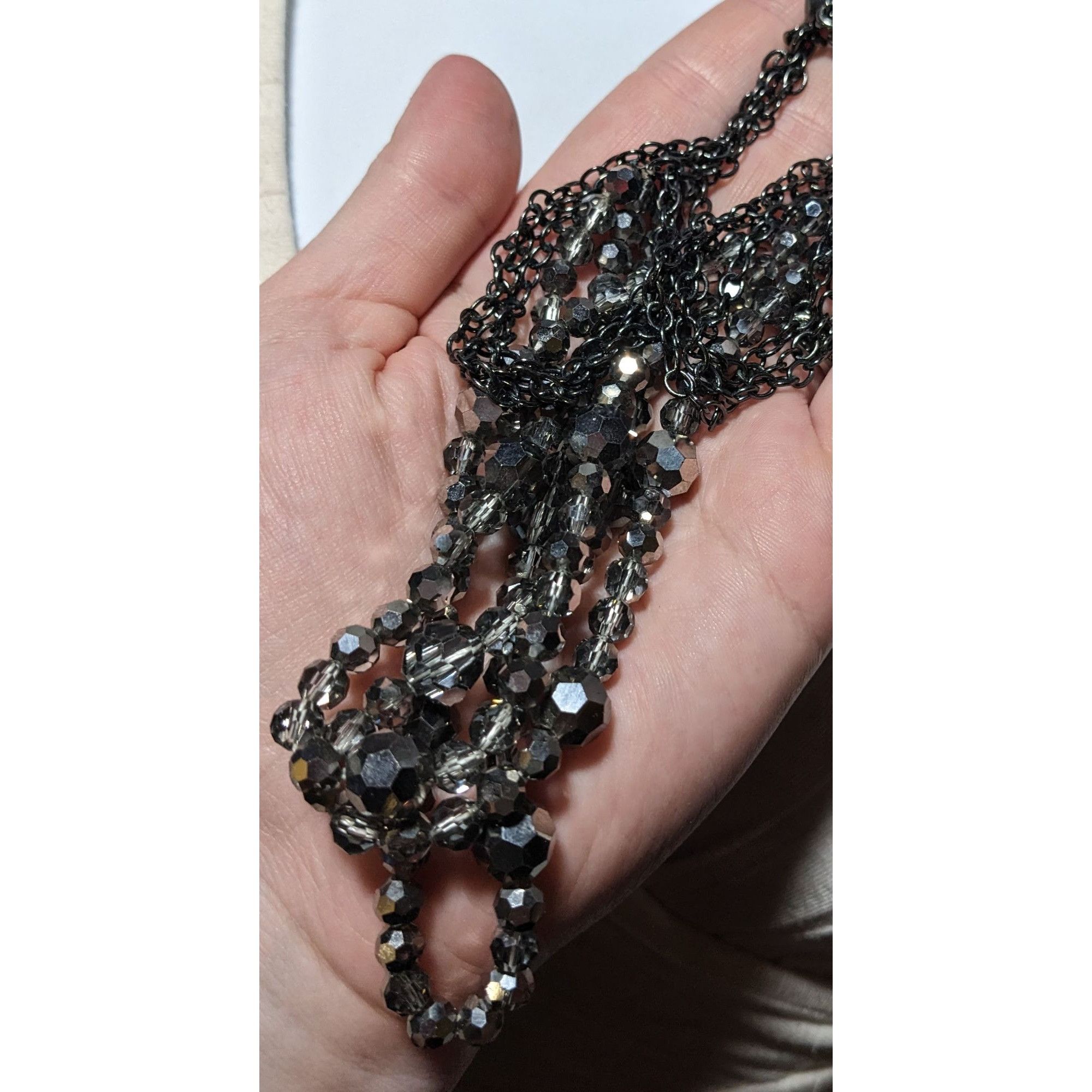 Other Glam Goth Multilayer Glass Beaded Necklace Size ONE SIZE - 8 Thumbnail