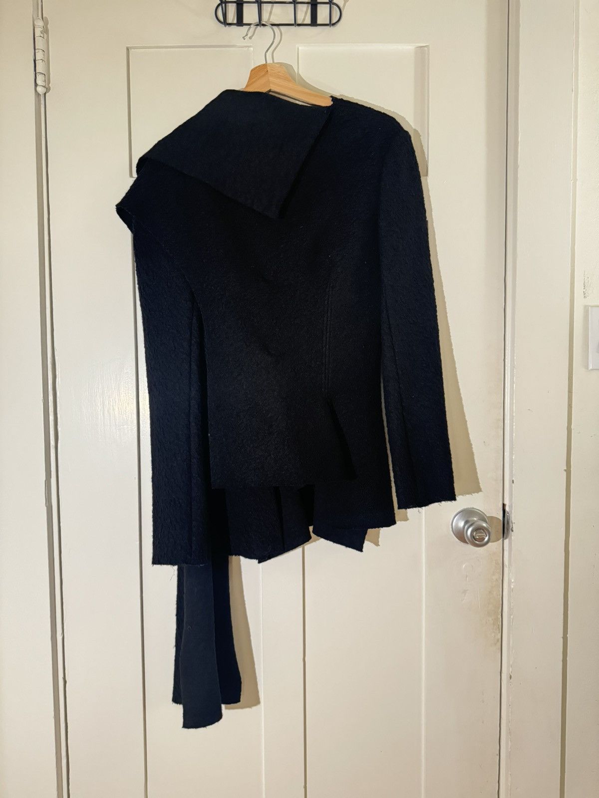 Yohji Yamamoto Yohji Yamamoto FW22 Wool Wrap Coat Size US M / EU 48-50 / 2 - 2 Thumbnail