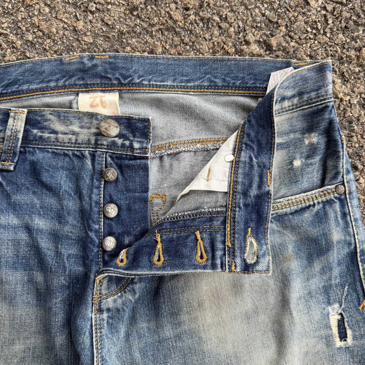 Japanese Brand × Jean VINTAGE JAPANESE ZJ RIPPEP FADED JEAN DENIM PANTS Size US 37 - 7 Thumbnail