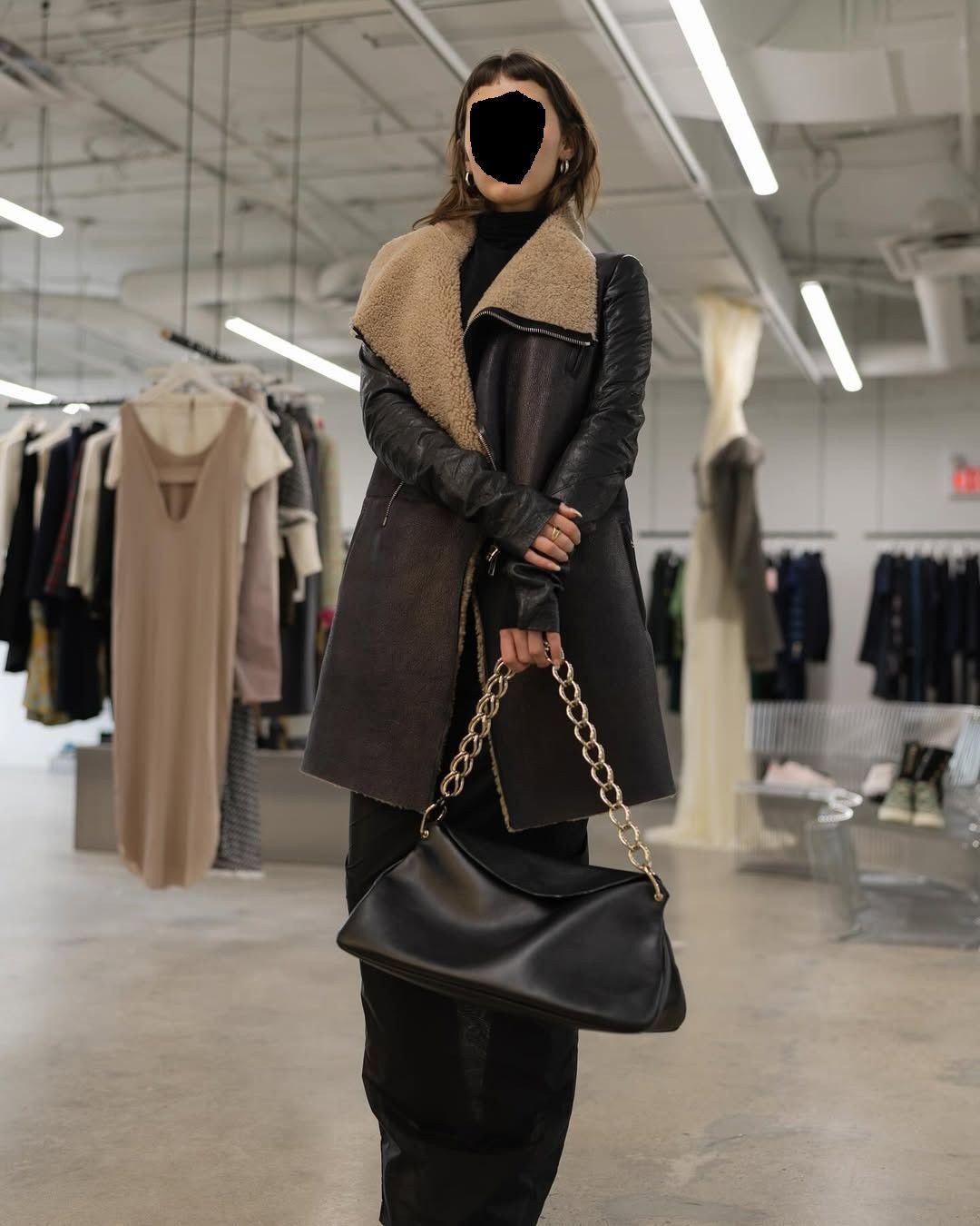Rick Owens Rick Owens 10FW Long Shearling Moto Car Coat Size XS / US 0-2 / IT 36-38 - 9 Thumbnail