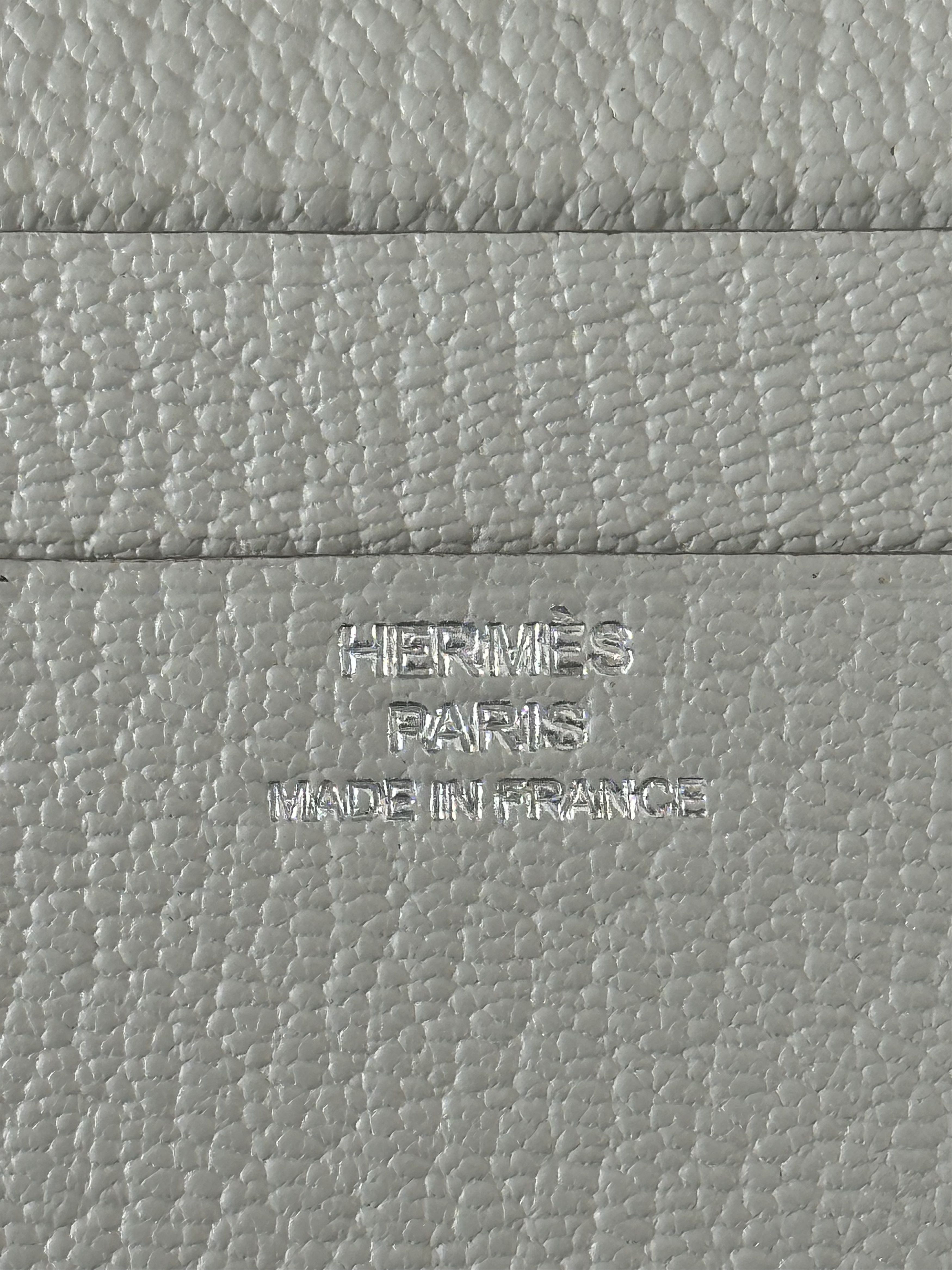 Hermes Hermes Yellow & Grey Epsom Evelyn Card Holder Size ONE SIZE - 4 Thumbnail