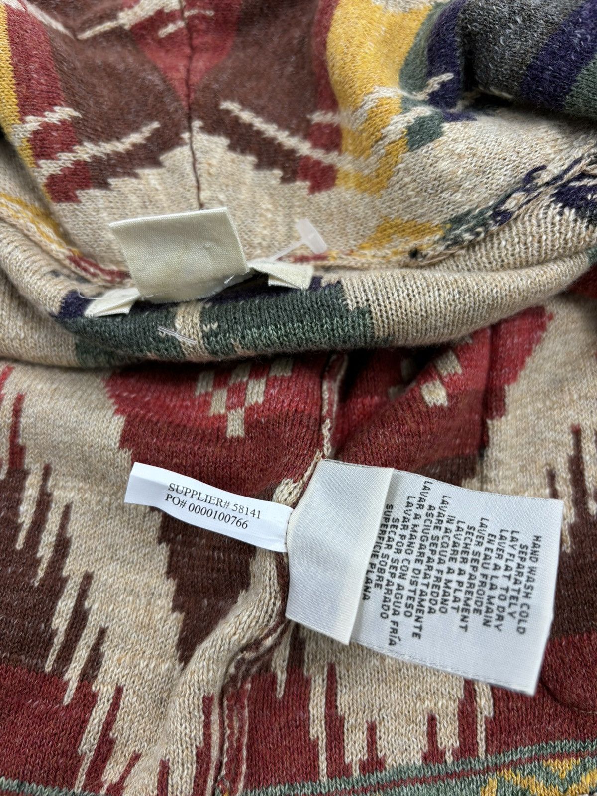Denim & Supply Ralph Lauren × Polo Ralph Lauren × Ralph Lauren RARE Aztec Navajo Southwestern Shawl Tribal Cardigan Sweater Jacket Jumper Size S / US 4 / IT 40 - 14 Thumbnail