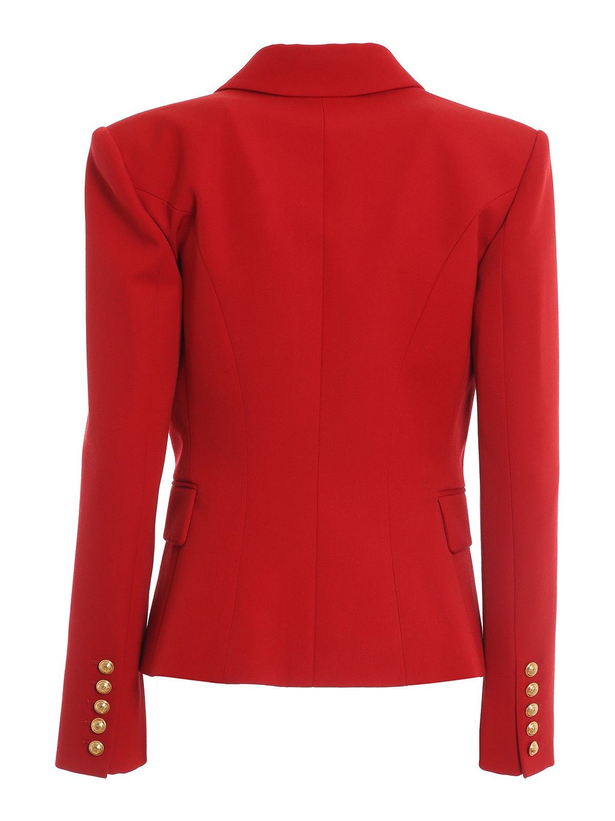 Balmain o1w1db10624 Blazer in Red Size XXS / US 00 / IT 34 - 3 Thumbnail