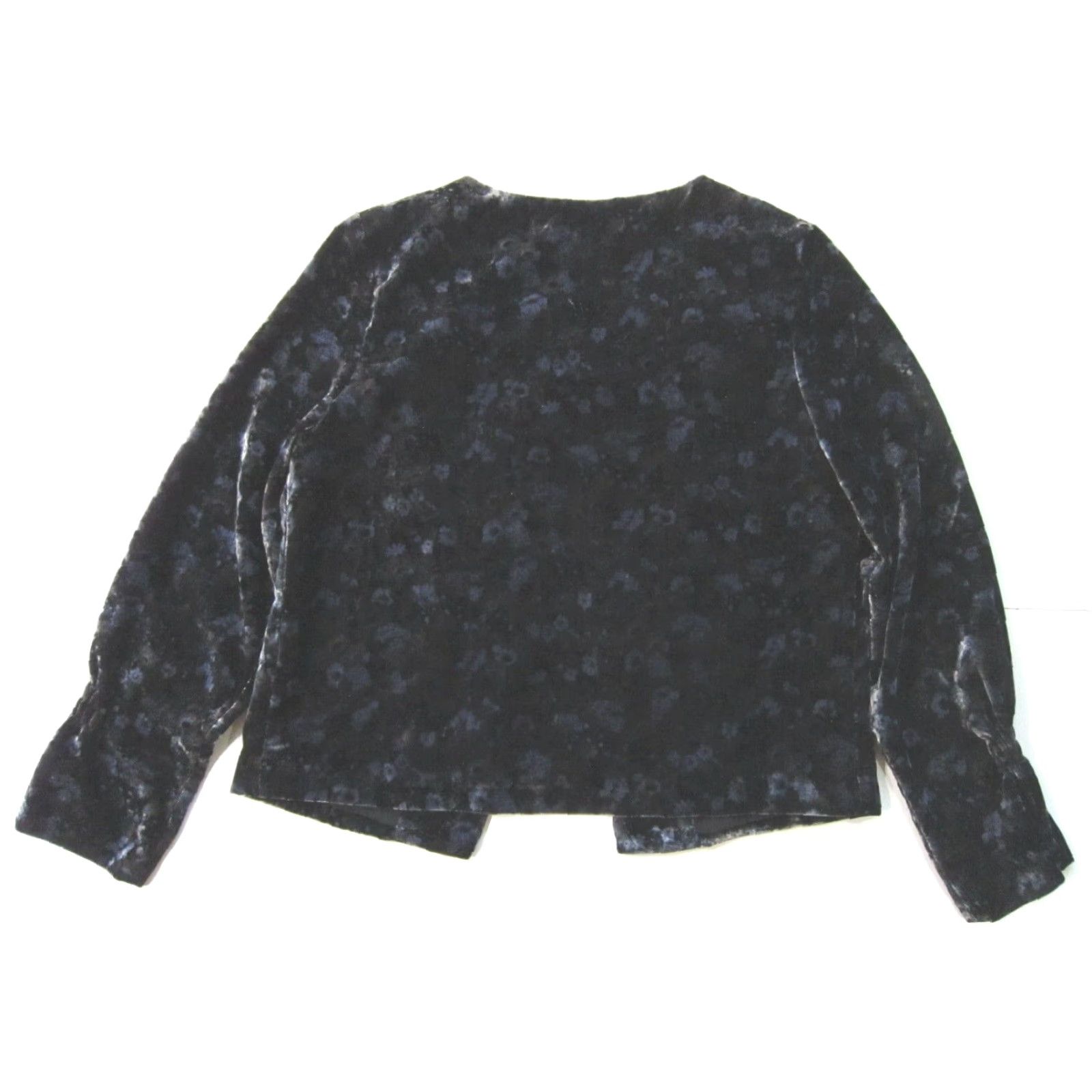 Nanette Lepore Nanette Lepore Blue Velvet Floral Coatagan Blazer Jacket Women 4 Blazer Coatigan Long Sleeve 80s 90s Floral Blue Tie VINTAGE Women Size S / US 4 / IT 40 - 5 Thumbnail