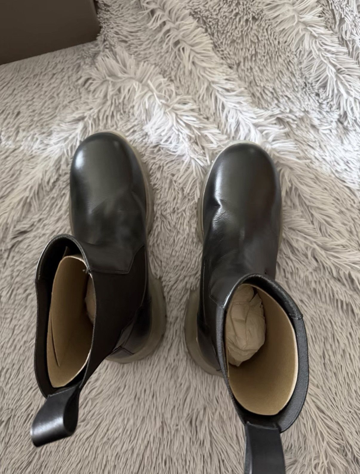 Rick Owens Rick Owens transparent crystal sole suede platform boots Size US 8.5 / EU 41-42 - 3 Thumbnail