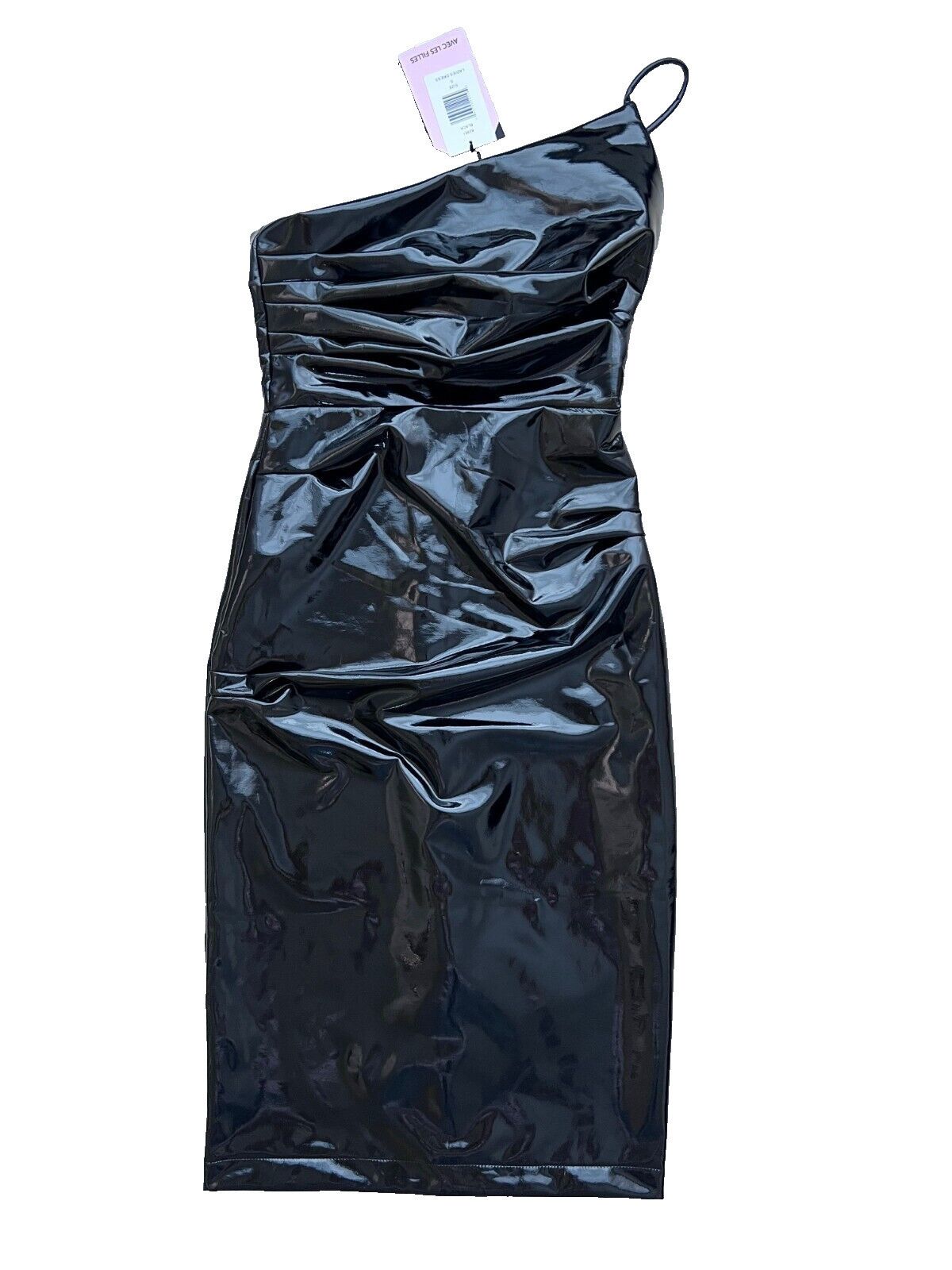 AVEC LES FILLES Avec Les Filles Faux-Ever Leather Body-Con Dress Black ( S ) Size S / US 4 / IT 40 - 2 Thumbnail