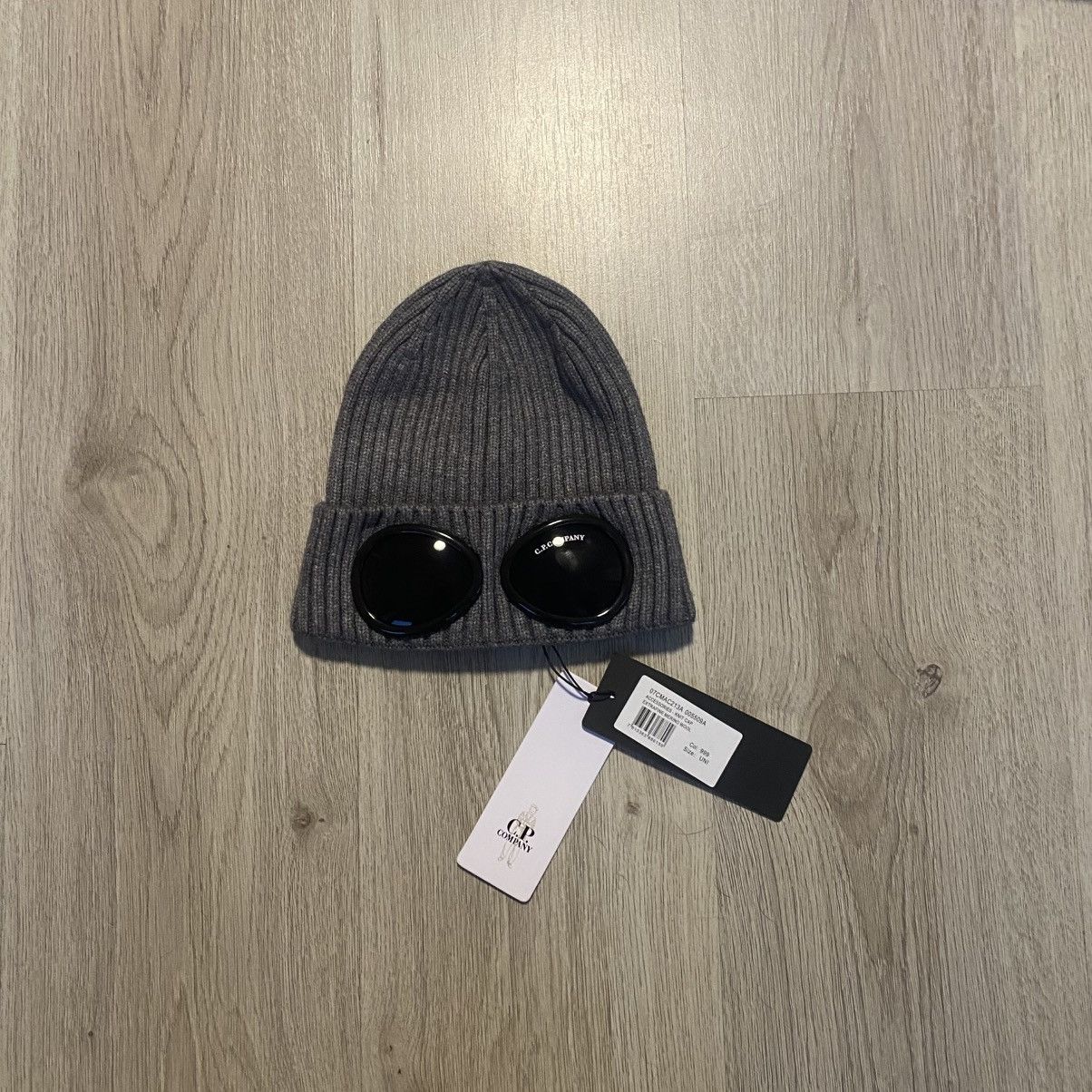 C.P. Company C.P. Company Cotton Goggle Beanie Griffin Grey Grailed