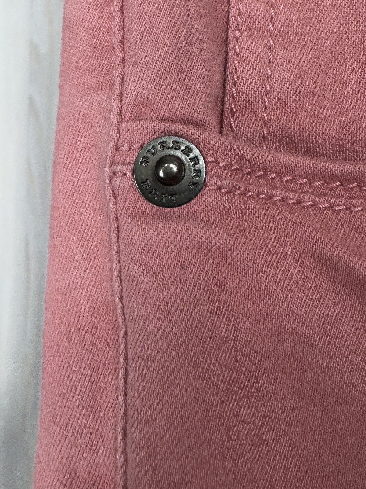 Burberry Burberry Brit Pink Skinny Low-Rise stretched jeans pants Size 28" / US 6 / IT 42 - 5 Thumbnail