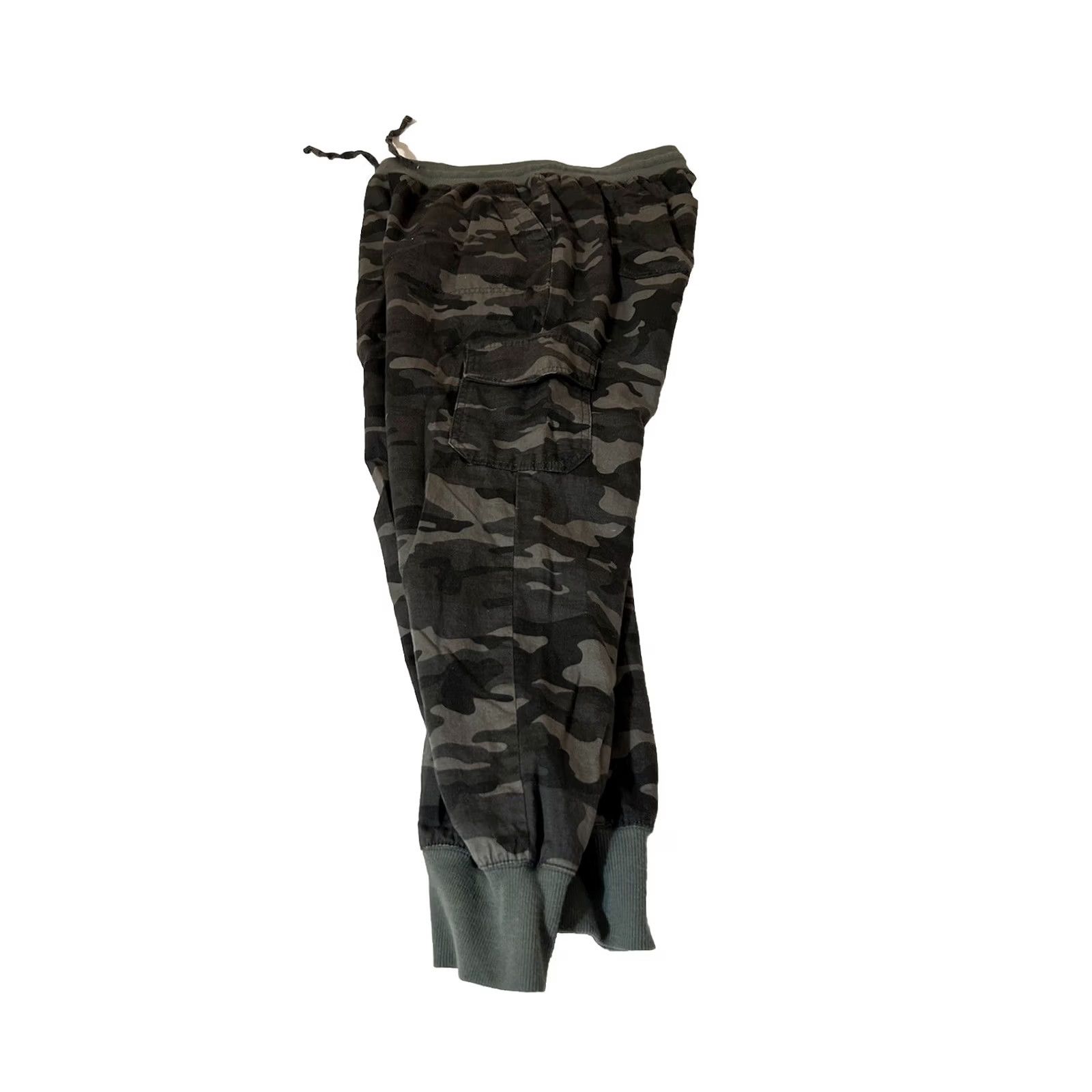 Gap Gap Cargo Pants Women Small Camo Pull Up Drawstring Elastic Waist Size 32" / US 10 / IT 46 - 3 Thumbnail