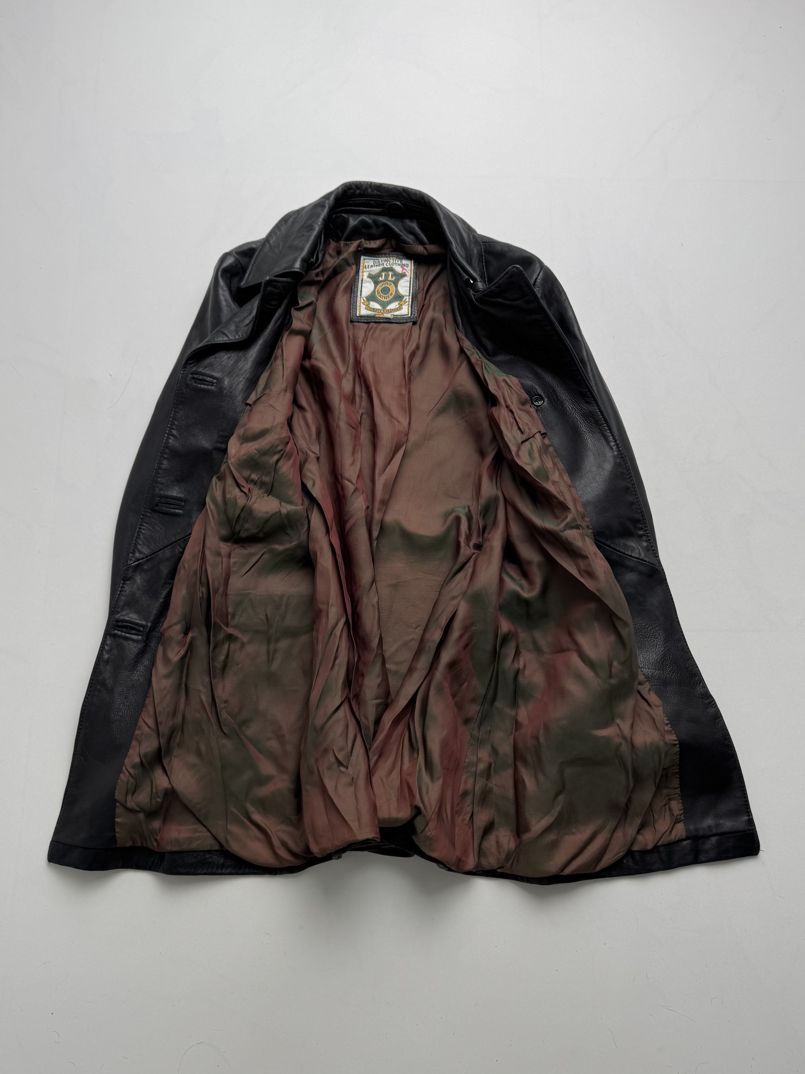 Vintage Vintage Long Leather Jacket B8(V404)E2 Size M / US 6-8 / IT 42-44 - 3 Thumbnail