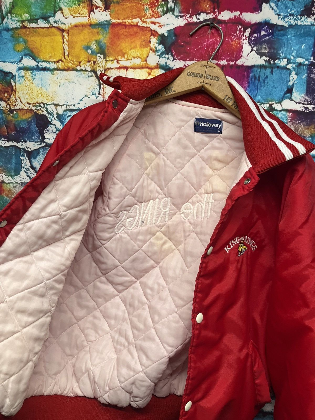 Holloway × Vintage Vintage Bomber Jacket M Red Holloway of the Rings Size US M / EU 48-50 / 2 - 4 Thumbnail