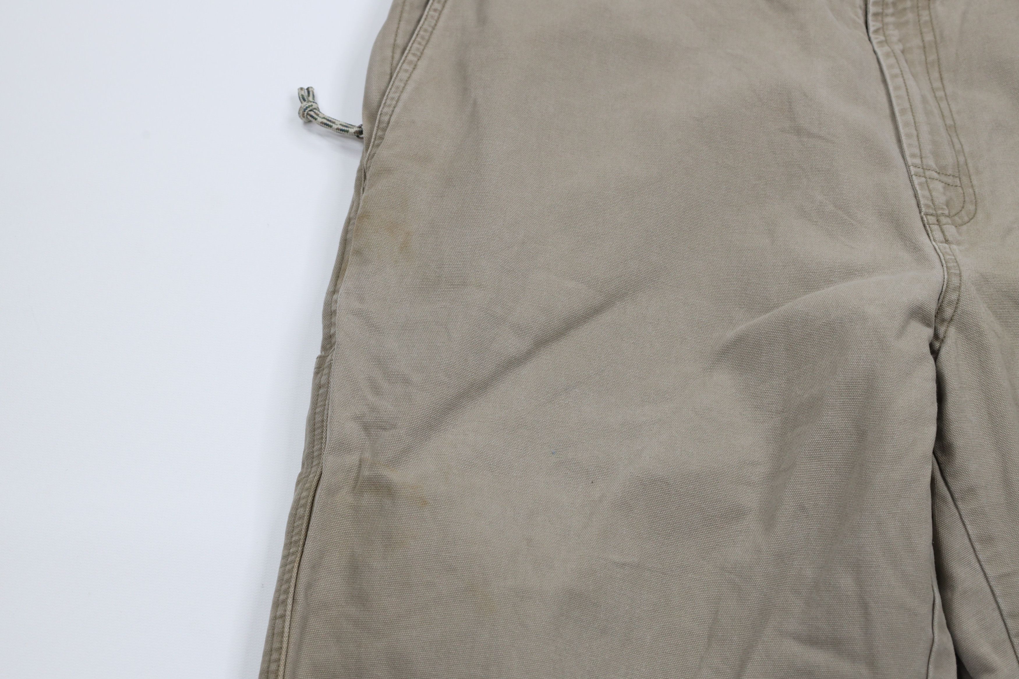 Columbia × Vintage Vintage 90s Columbia Spell Out Wide Leg Canvas Pants Beige Size US 36 / EU 52 - 5 Thumbnail