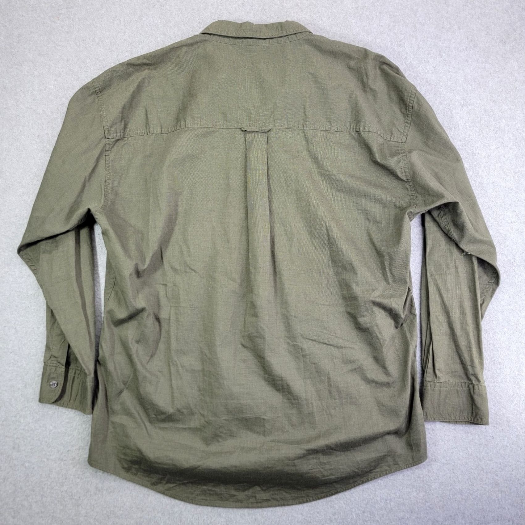 Chaps Chaps Ralph Lauren shirt Mens Large 100% Cotton WPL125 Button LS Casual Green Size US L / EU 52-54 / 3 - 5 Thumbnail