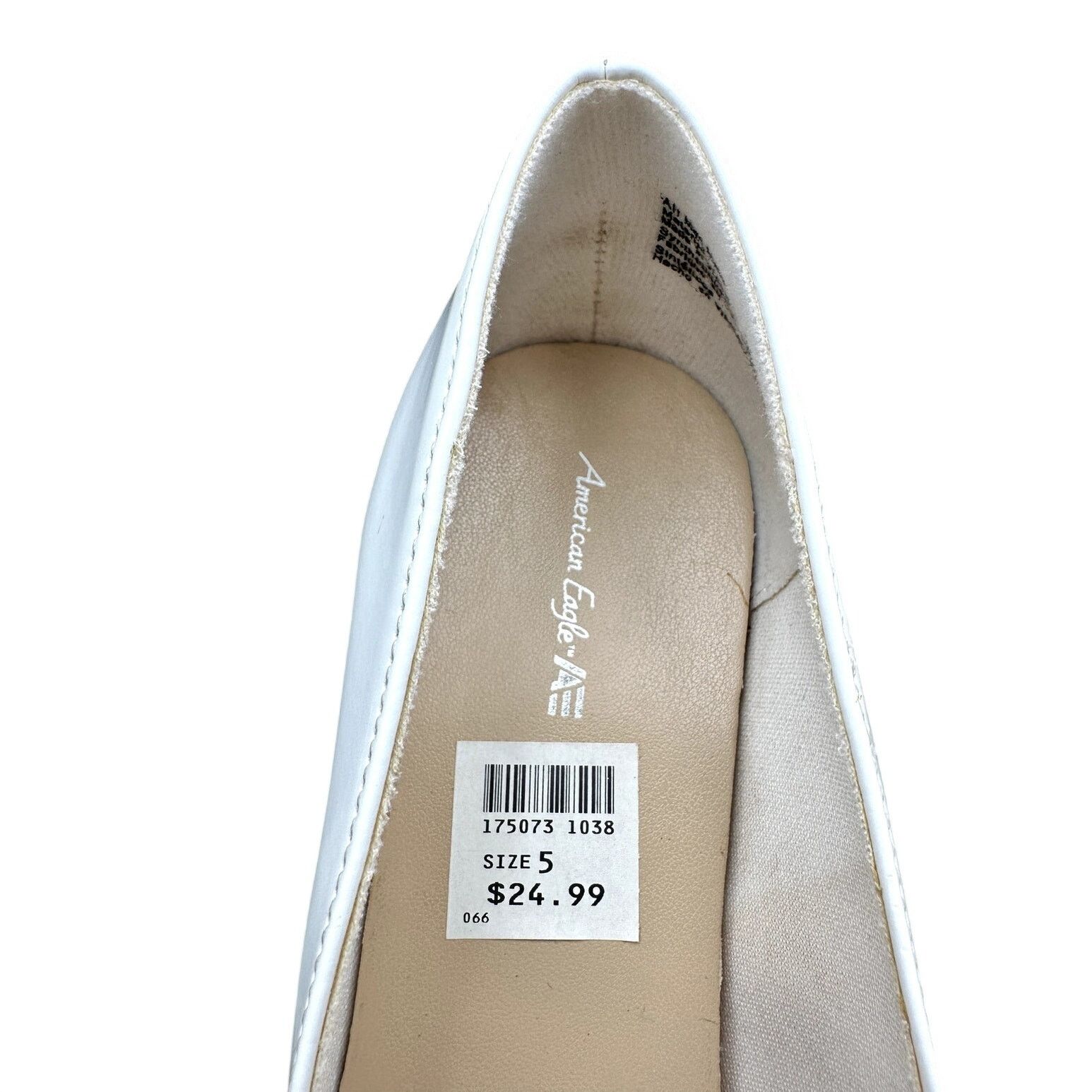 Other American Eagle Mairin Wedge Dress Shoe-White Patent Bow Size US 5 / IT 35 - 3 Thumbnail