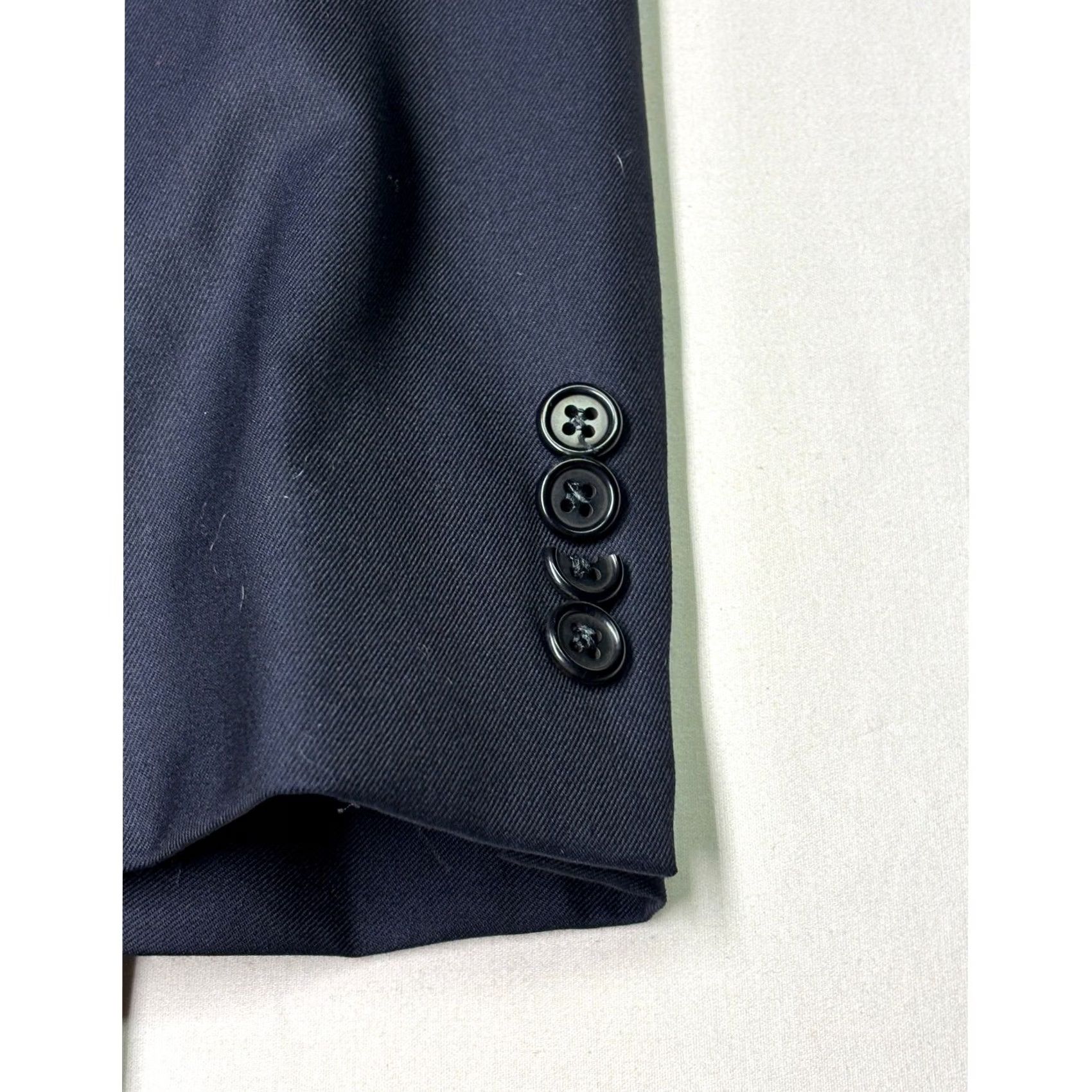 Madison Hickey Freeman Madison Blazer Loro Piana Super 130s Wool Navy Blue 50 Long USA Mens Blazer Wool Navy Blue 50 Long USA Size 50R - 3 Thumbnail