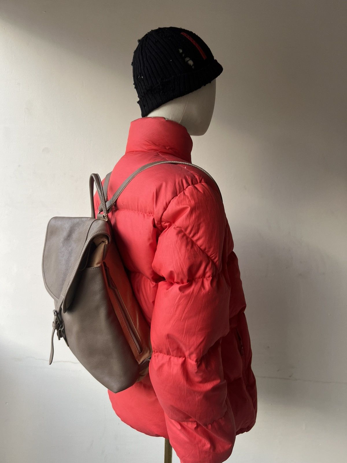 Leather Faucon Hawk Company Japan Leather Hybrid Backpack Size ONE SIZE - 5 Thumbnail