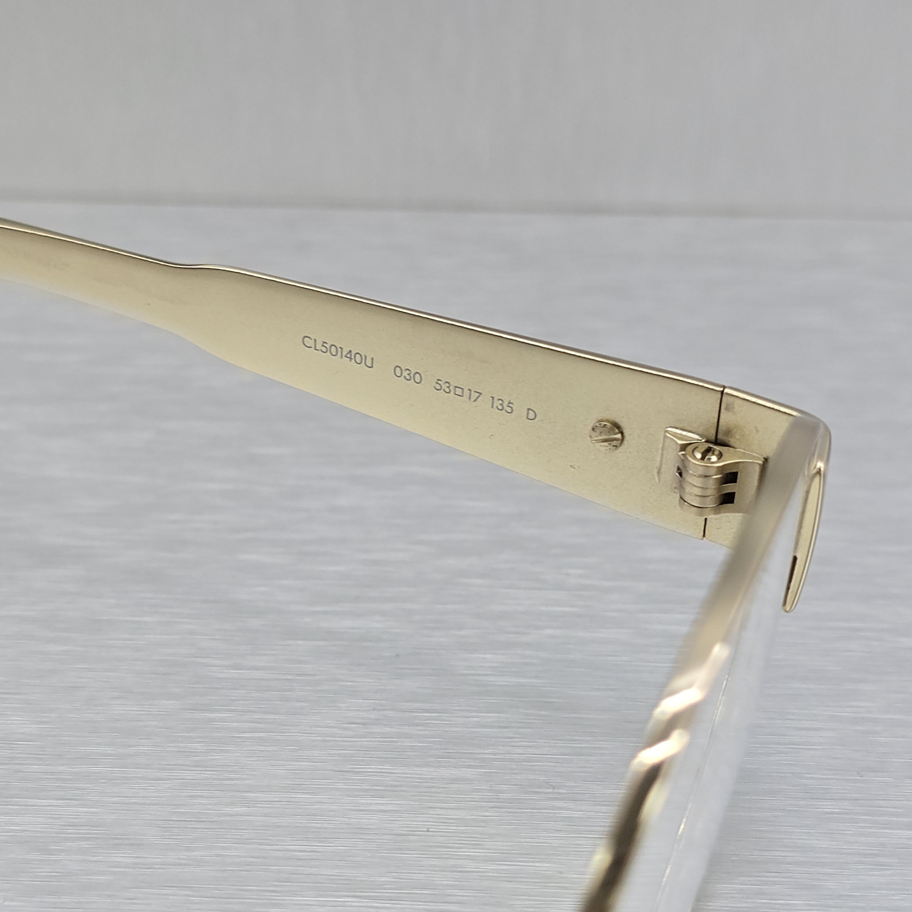 Celine CELINE Metal Triomphe CL50140U 30 Oval Glasses Size ONE SIZE - 9 Thumbnail
