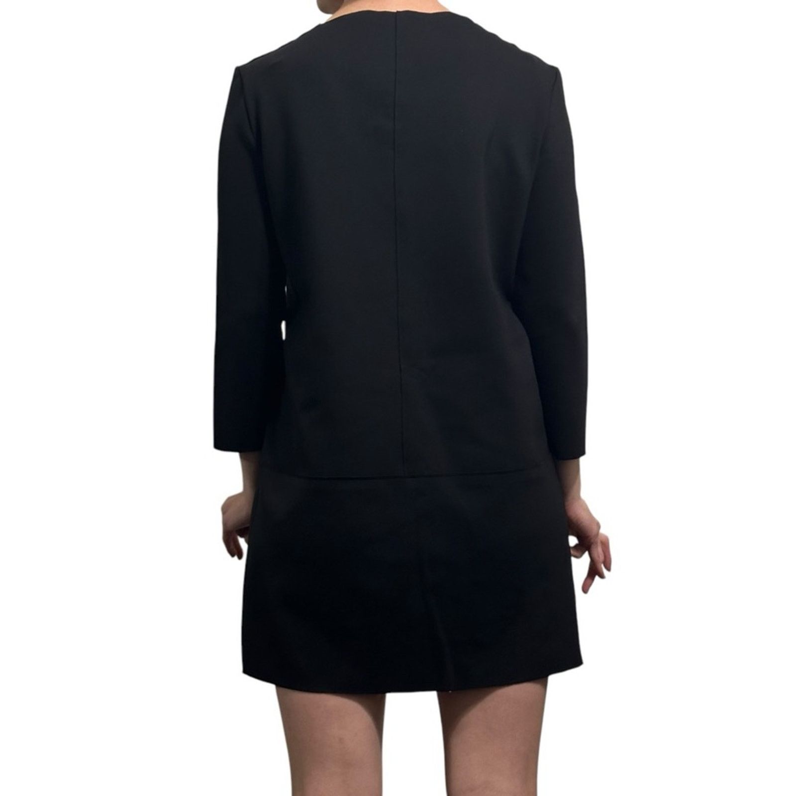 The Row auth Marina Scuba Mini Dress Black XS Double Front Pockets Size XS / US 0-2 / IT 36-38 - 5 Thumbnail