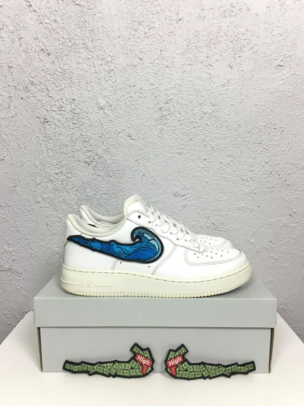 Nike shoes NIKE Air Force 1 ’07 Low sneakers vintage y2k drill Size US 9.5 / EU 42-43 - 2 Thumbnail