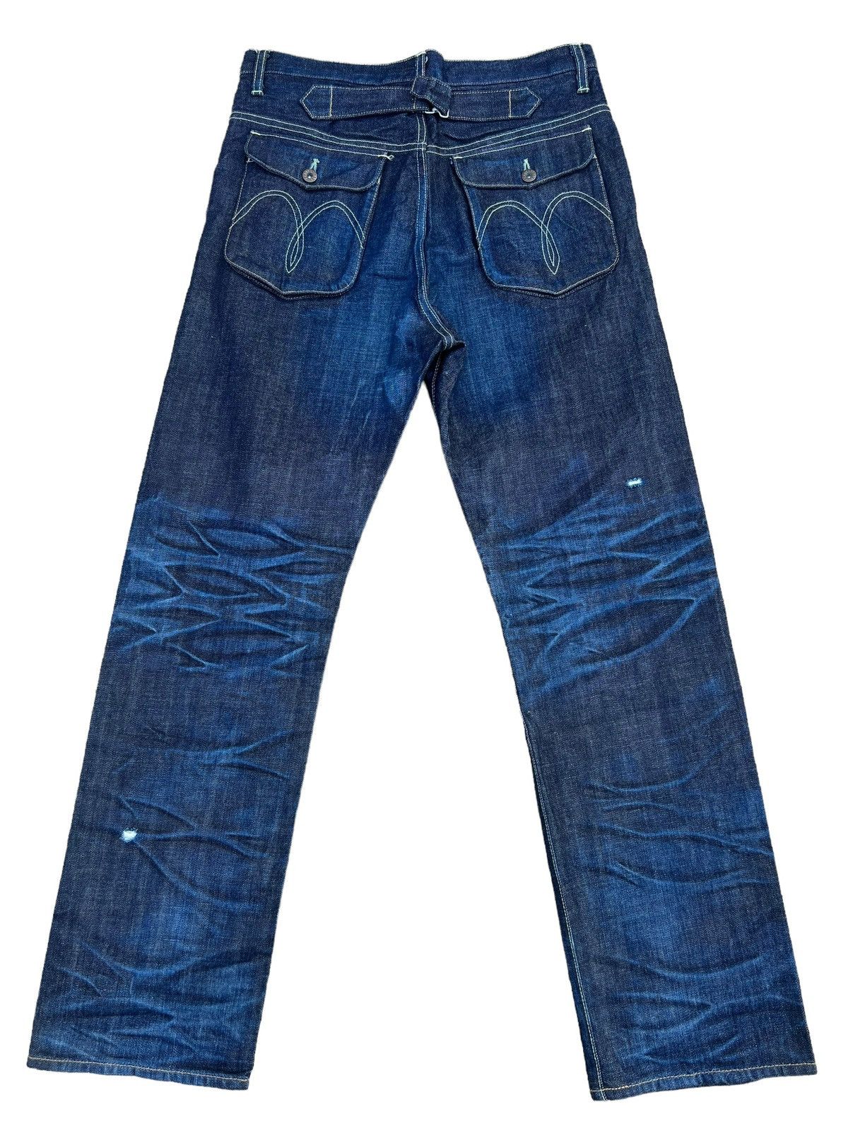Schlussel GLAMB Tokyo Distressed 6 Pocket Denim Jeans Size US 32 / EU 48 - 2 Thumbnail