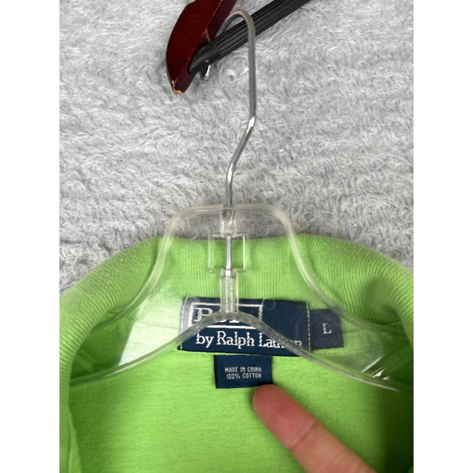 Ralph Lauren VINTAGE Polo Ralph Lauren Shirt Adult Large Green Cotton DeadBird Crossbone Golf Mens Regular Short Sleeve 40" Chest 100% Cotton Green 90s Golf Theme Size US L / EU 52-54 / 3 - 7 Thumbnail