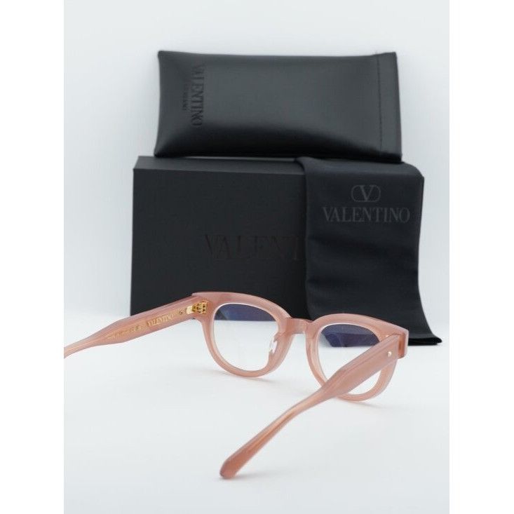 Valentino Valentino V-ESSENTIAL-V VLX-163C Eyeglasses Pink 48mm Square Size ONE SIZE - 11 Thumbnail