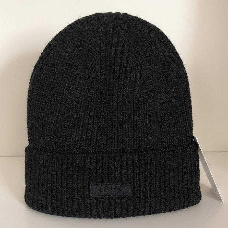 Athleta Athleta wool cotton thick knit beanie all black Size ONE SIZE - 1 Thumbnail