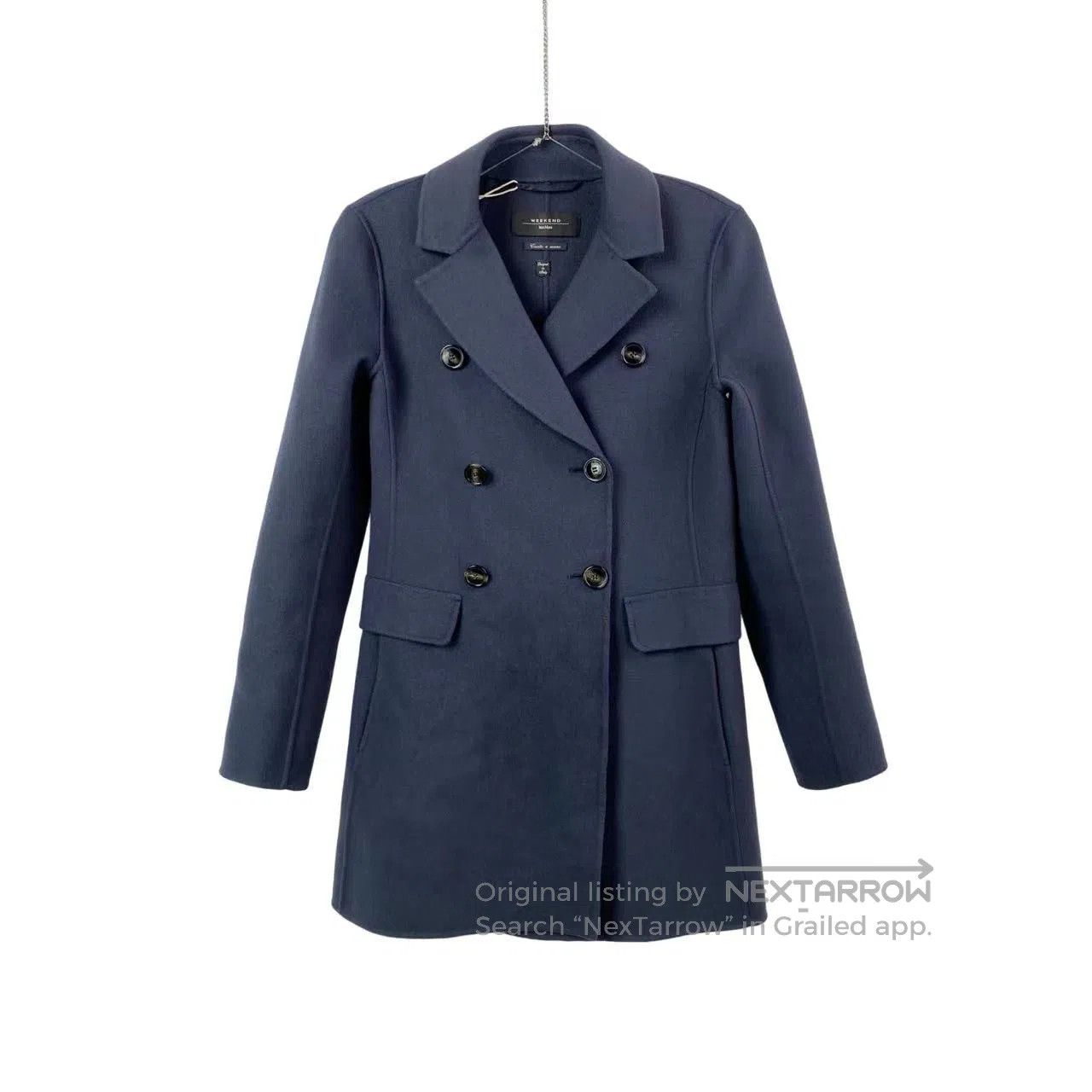 Max Mara Max Mara Dark blue coat| Size XXS / US 00 / IT 34 - 1 Thumbnail