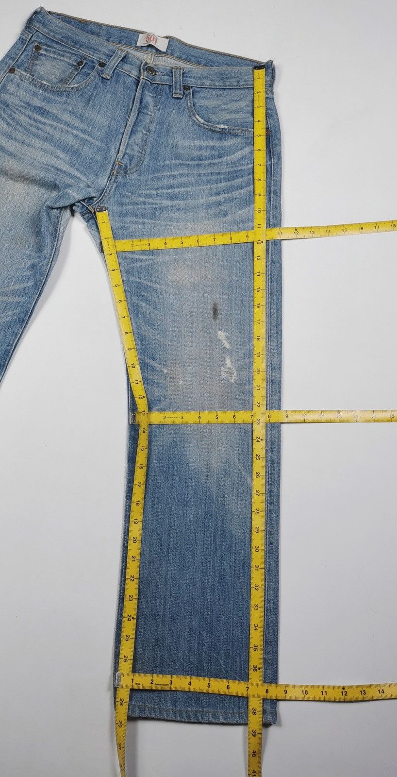 Levi's Vintage Levis 501 Distressed Denim Jeans Size US 32 / EU 48 - 11 Thumbnail