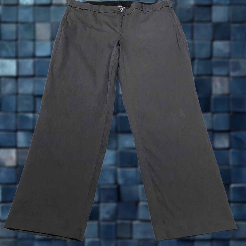 Vintage Lane Bryant Womens Dress Pants Gray The Madison Straight Office Business 24 Plus Size Pants Mens Womens Size 42" / US 20 - 1 Thumbnail