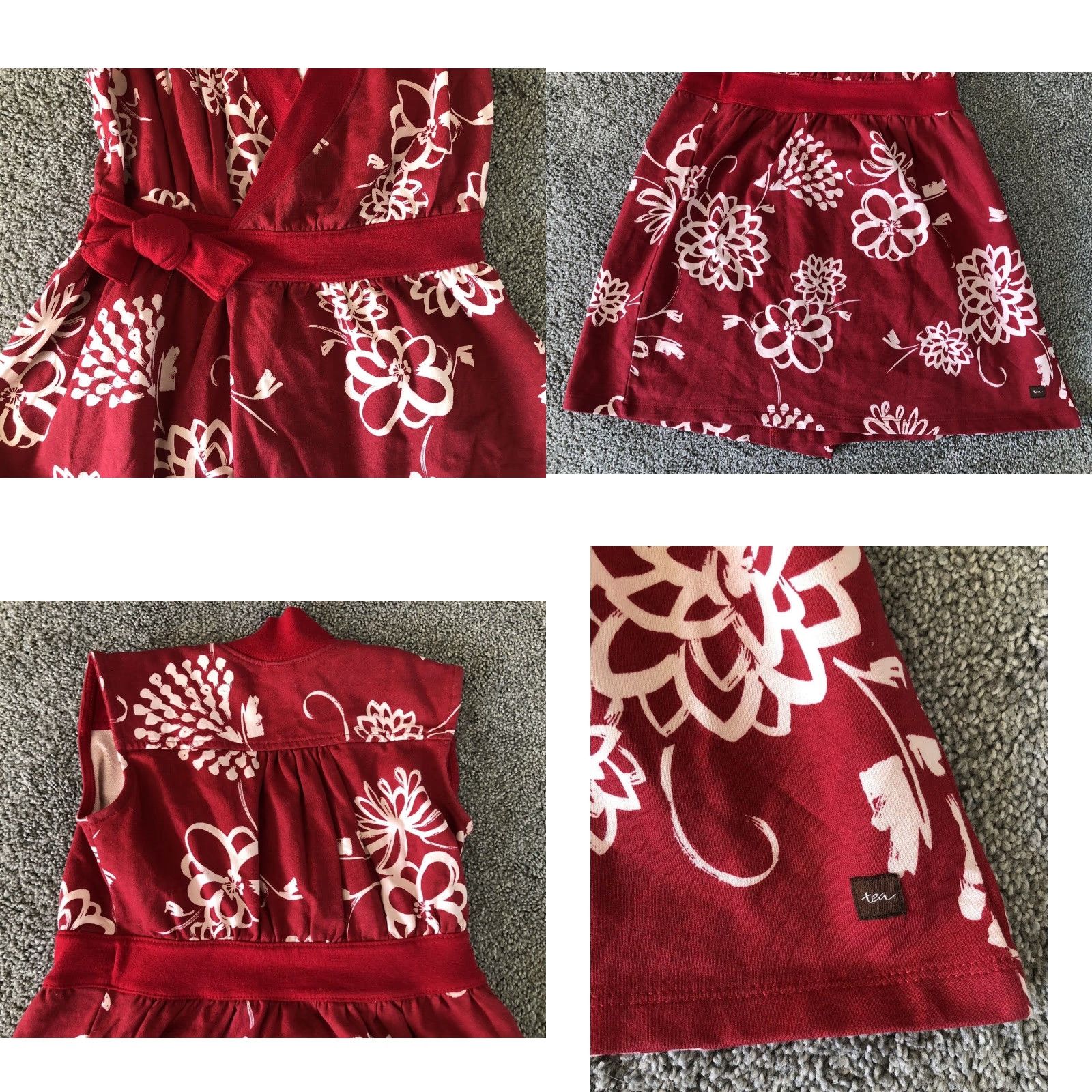 Vintage NWT Tea Collection Shirt Women 6 Red 100% Cotton Sleeveless Vintage (if applicable) Size M / US 6-8 / IT 42-44 - 9 Thumbnail