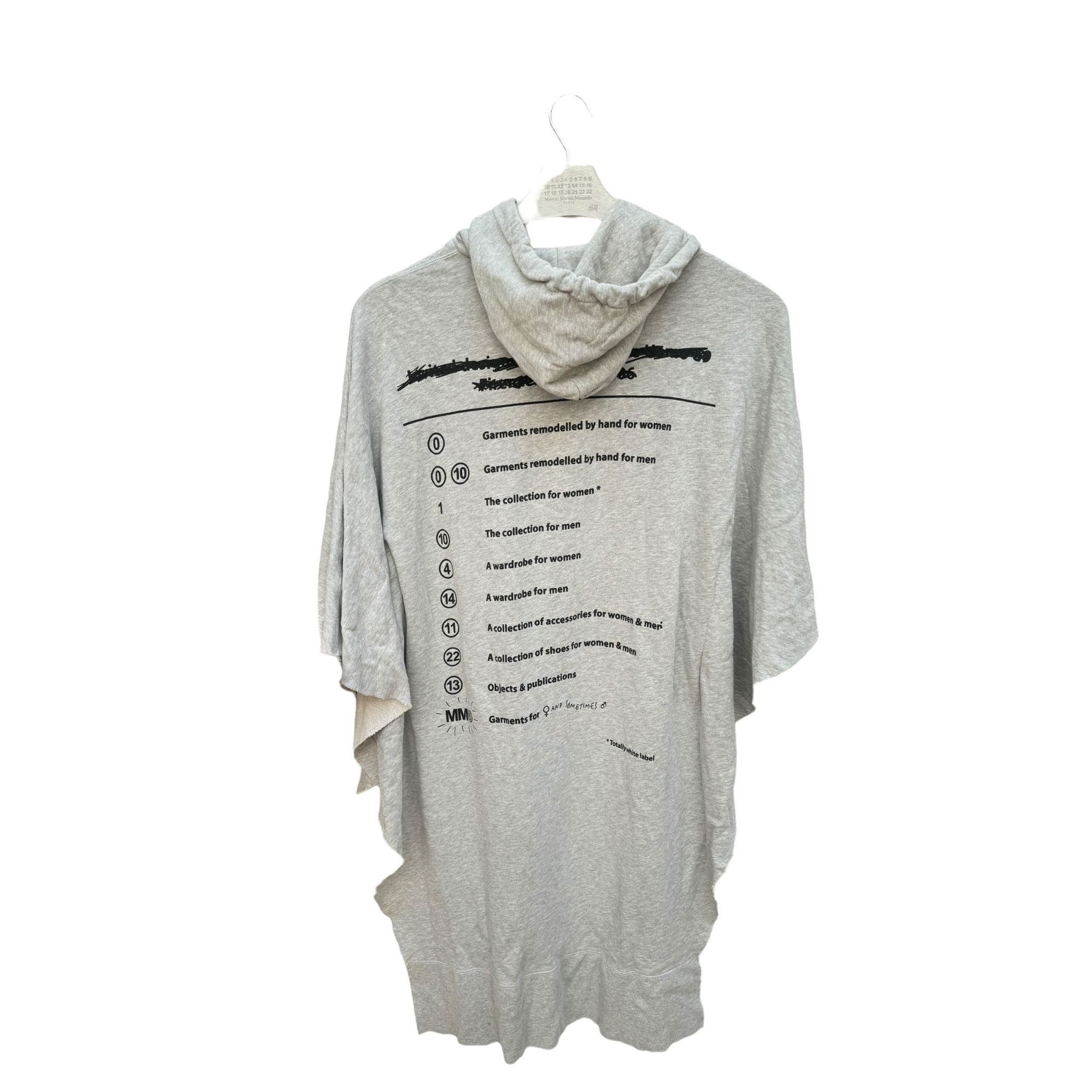 Maison Margiela SS 2017 Grey Oversize Short Sleeves Hoodie Size US M / EU 48-50 / 2 - 1 Thumbnail