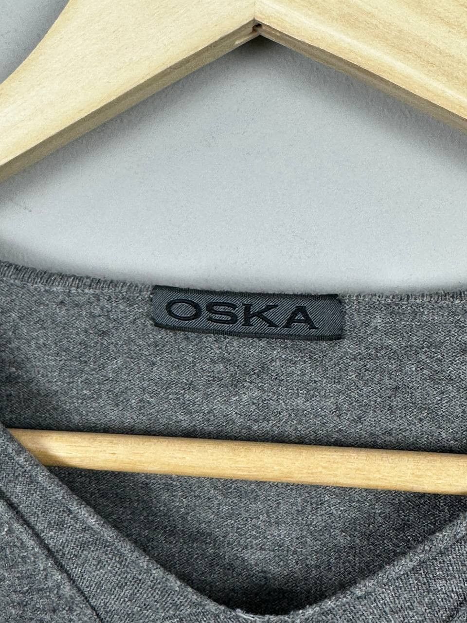 Japanese Brand Vintage Oska Luxury Cotton Asimetric Grey Sweatshirt Size S / US 4 / IT 40 - 8 Thumbnail